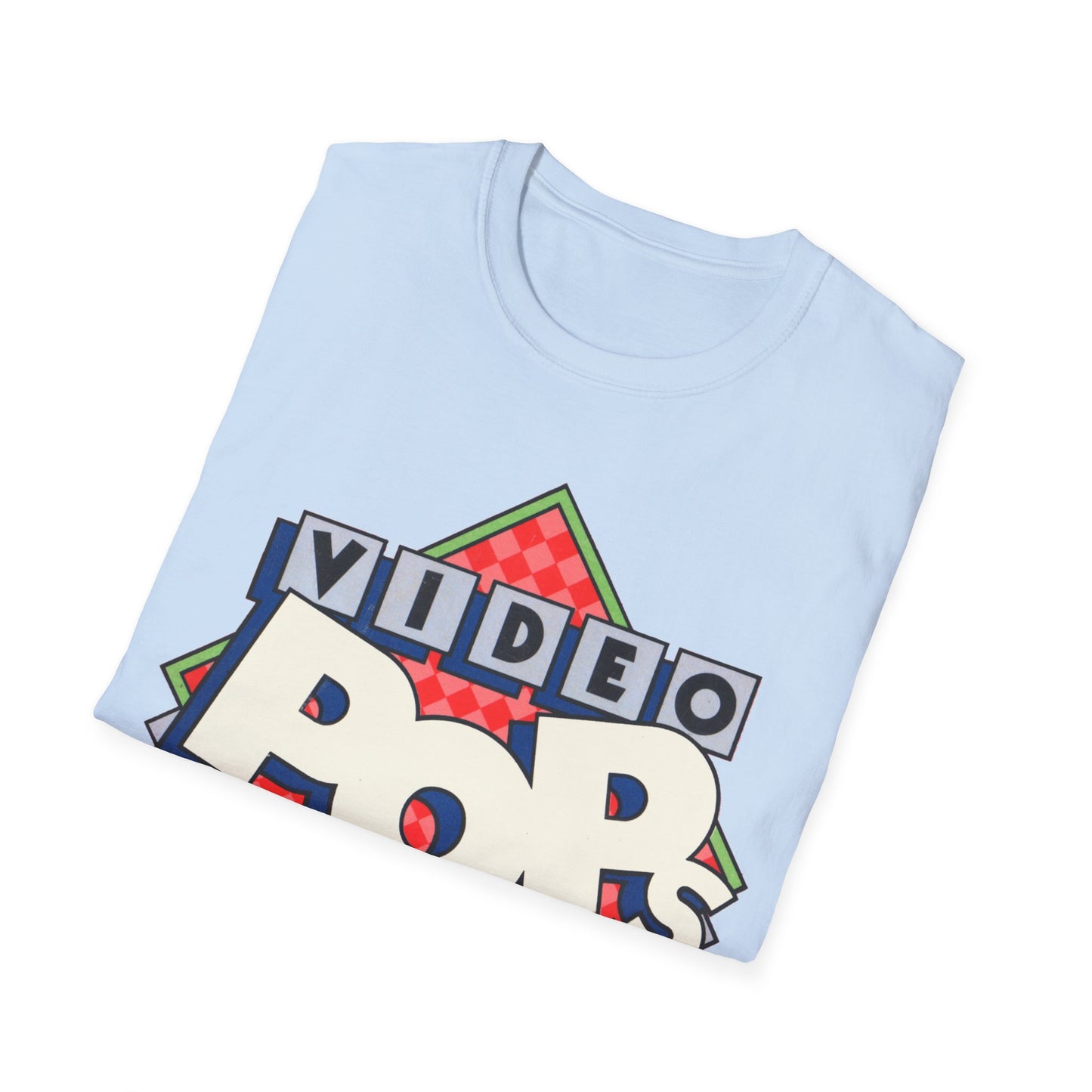 vintage video pops blank tape design tshirt