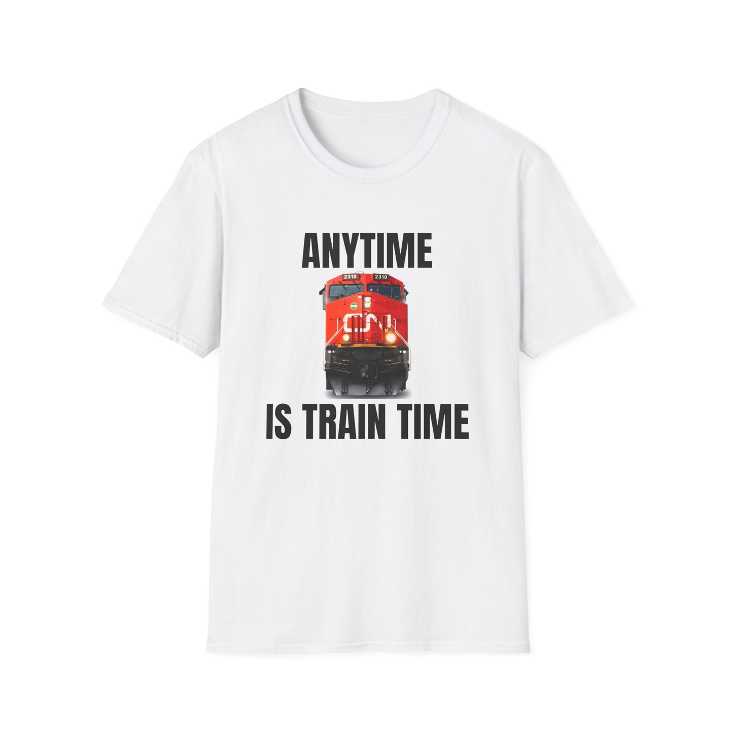 cn rail anytime is train time tshirt