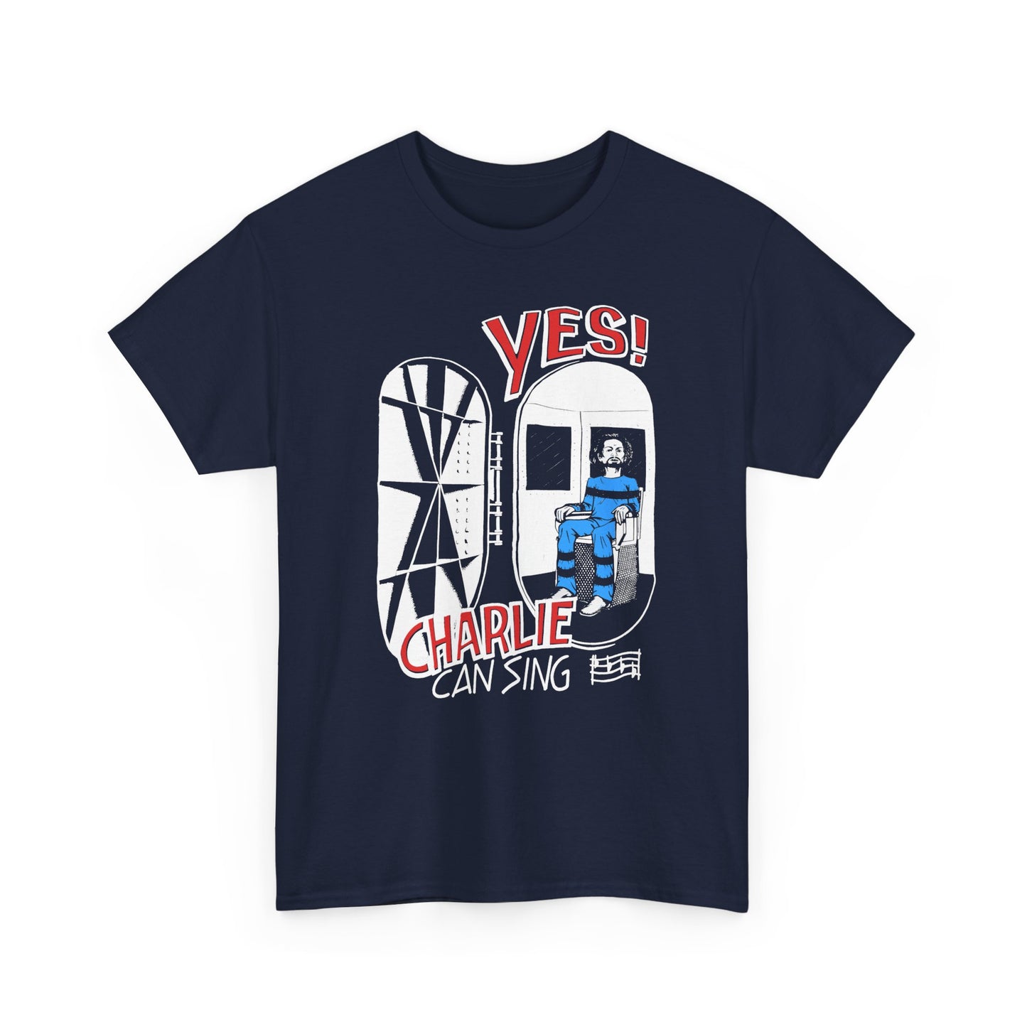 vintage yes! charlie can sing custom reproduction tshirt