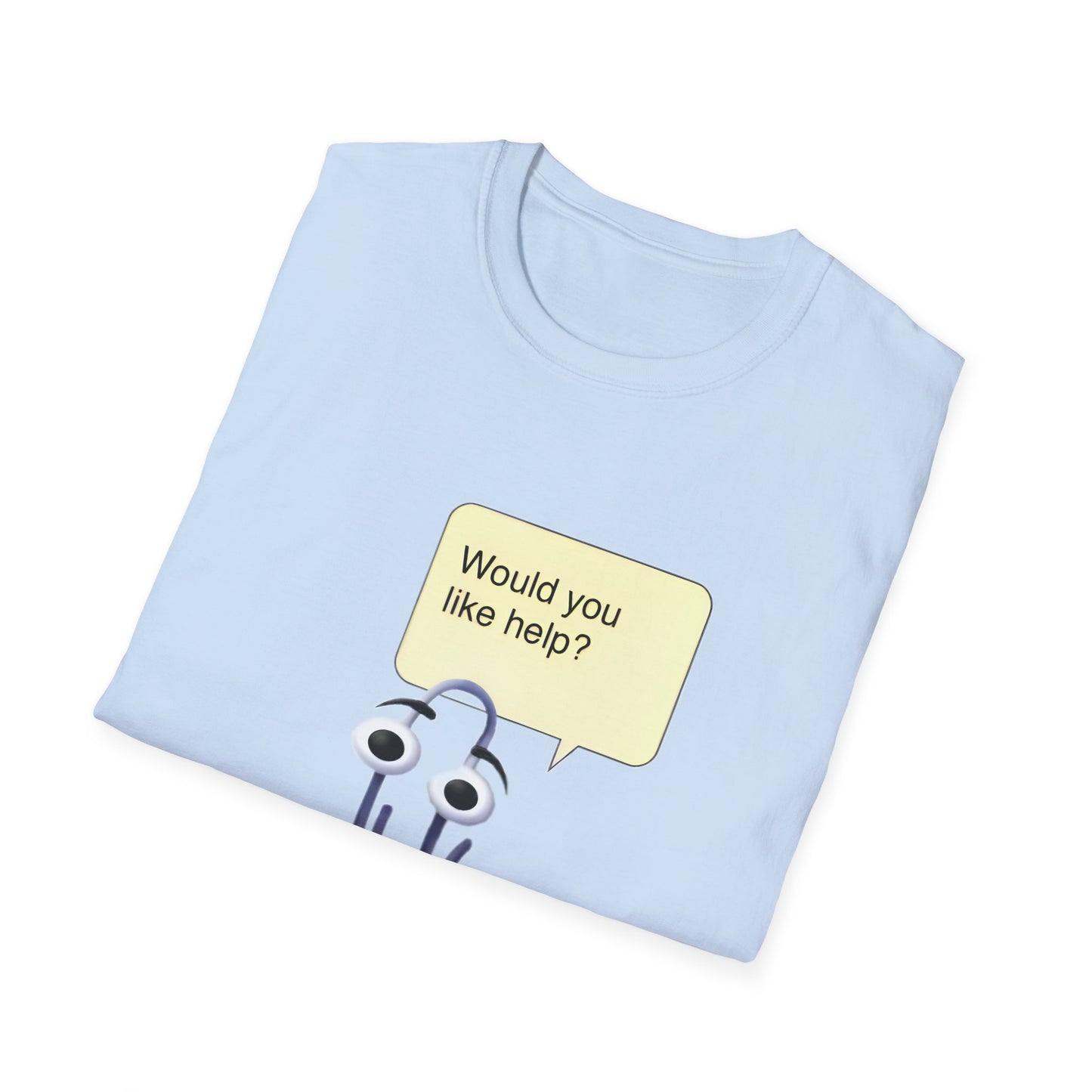 clippy tshirt "would you like help?" tshirt