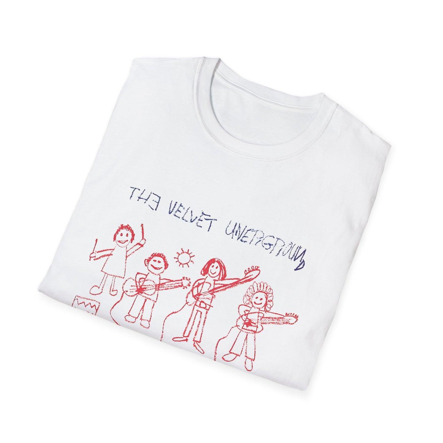 the velvet underground poster from 1969 kid drawing tshirt