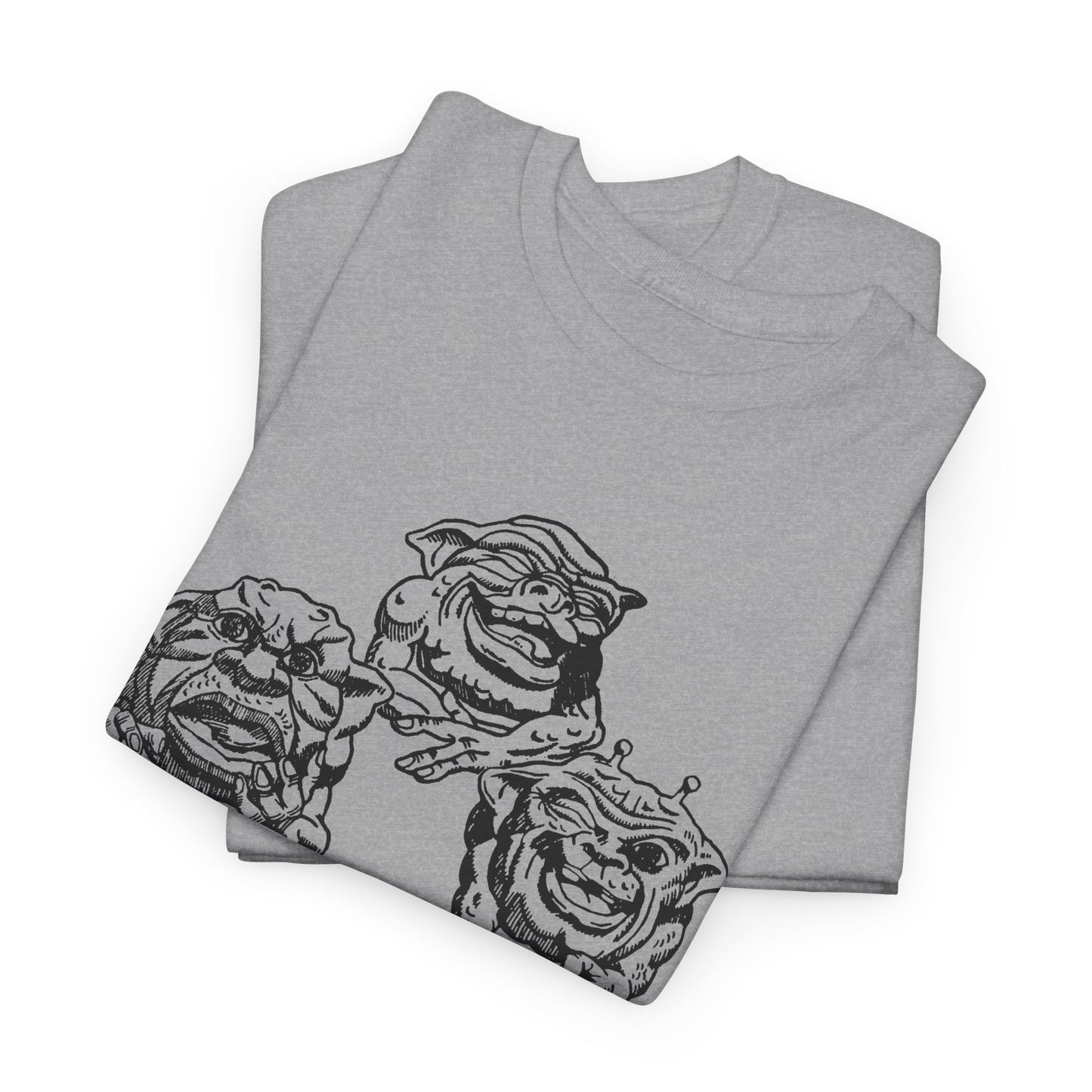 boglins vintage advertisement fan edit design featuring boint, doink, and squit tshirt