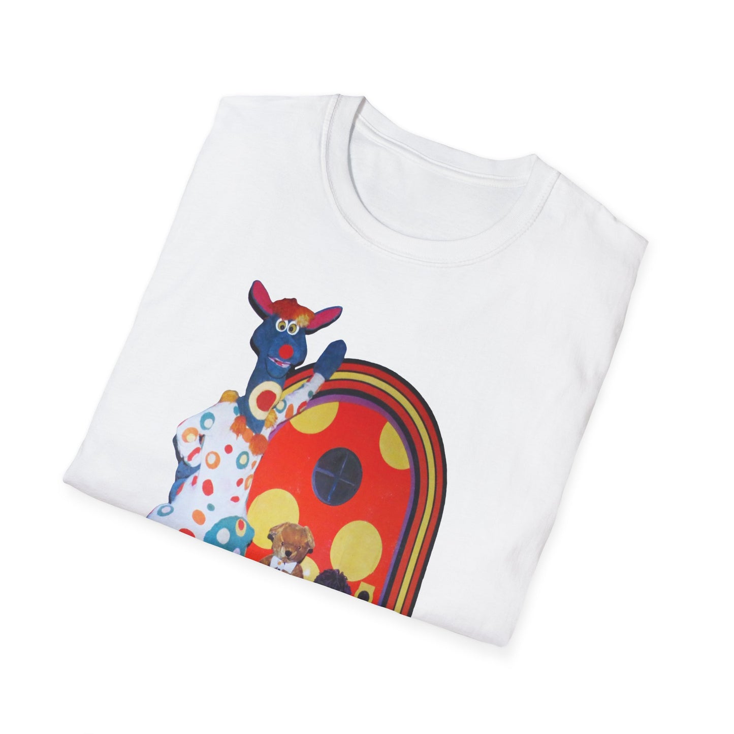 polka dot door 70's kids tv show tshirt