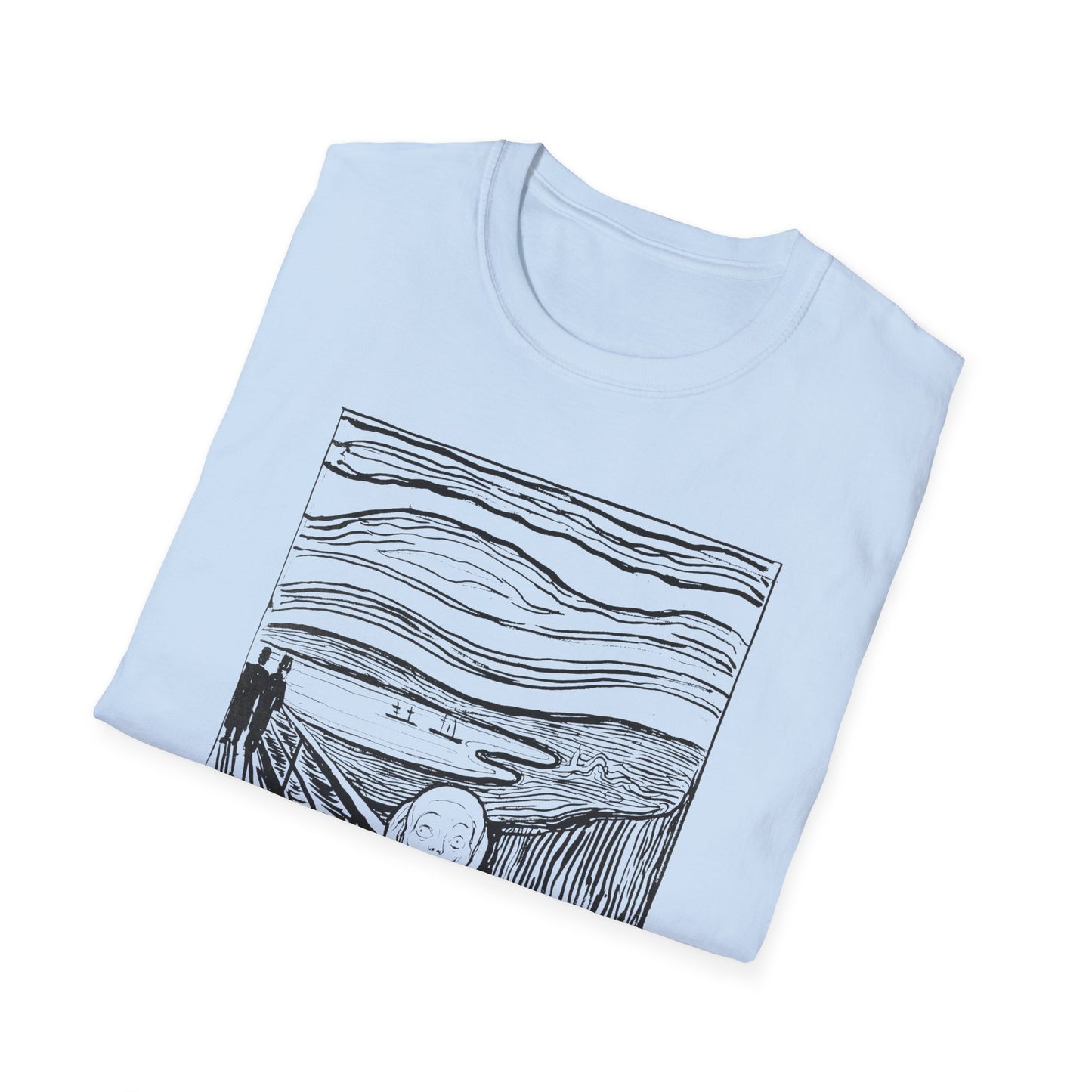 1895 lithography print of the scream by edvard munch tshirt