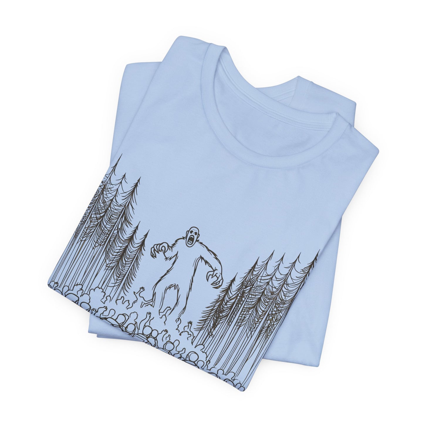 sasquatch attacks tshirt