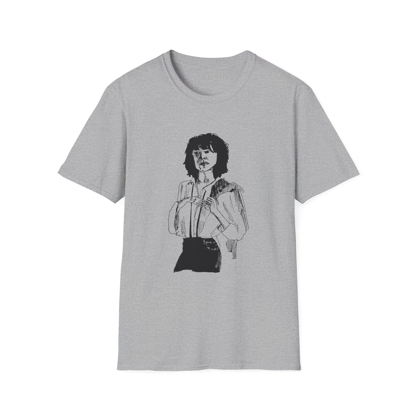 original drawing patti smith 1975 horses cover maybe looks a bit like her tshirt