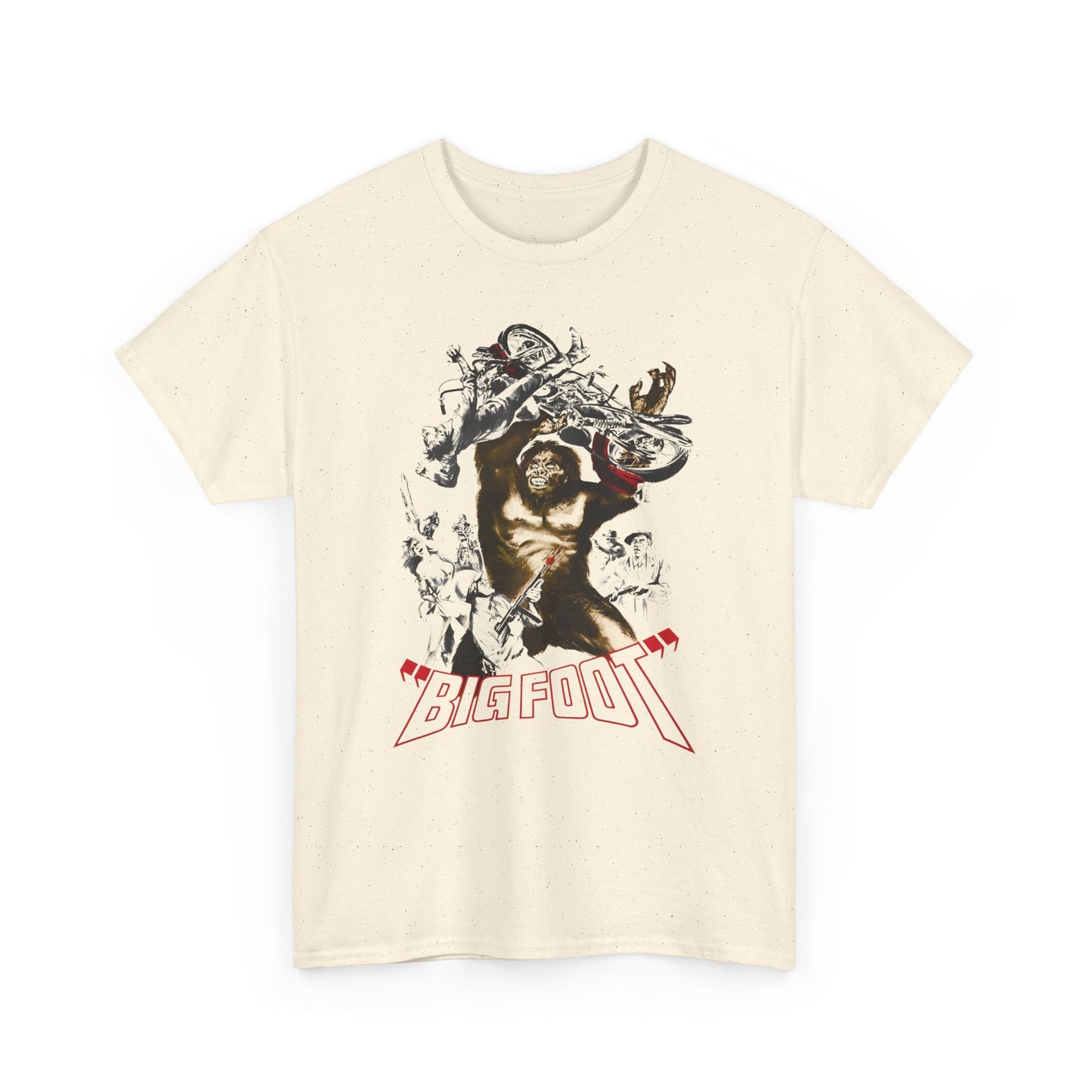 1970 bigfoot movie poster reproduction tshirt