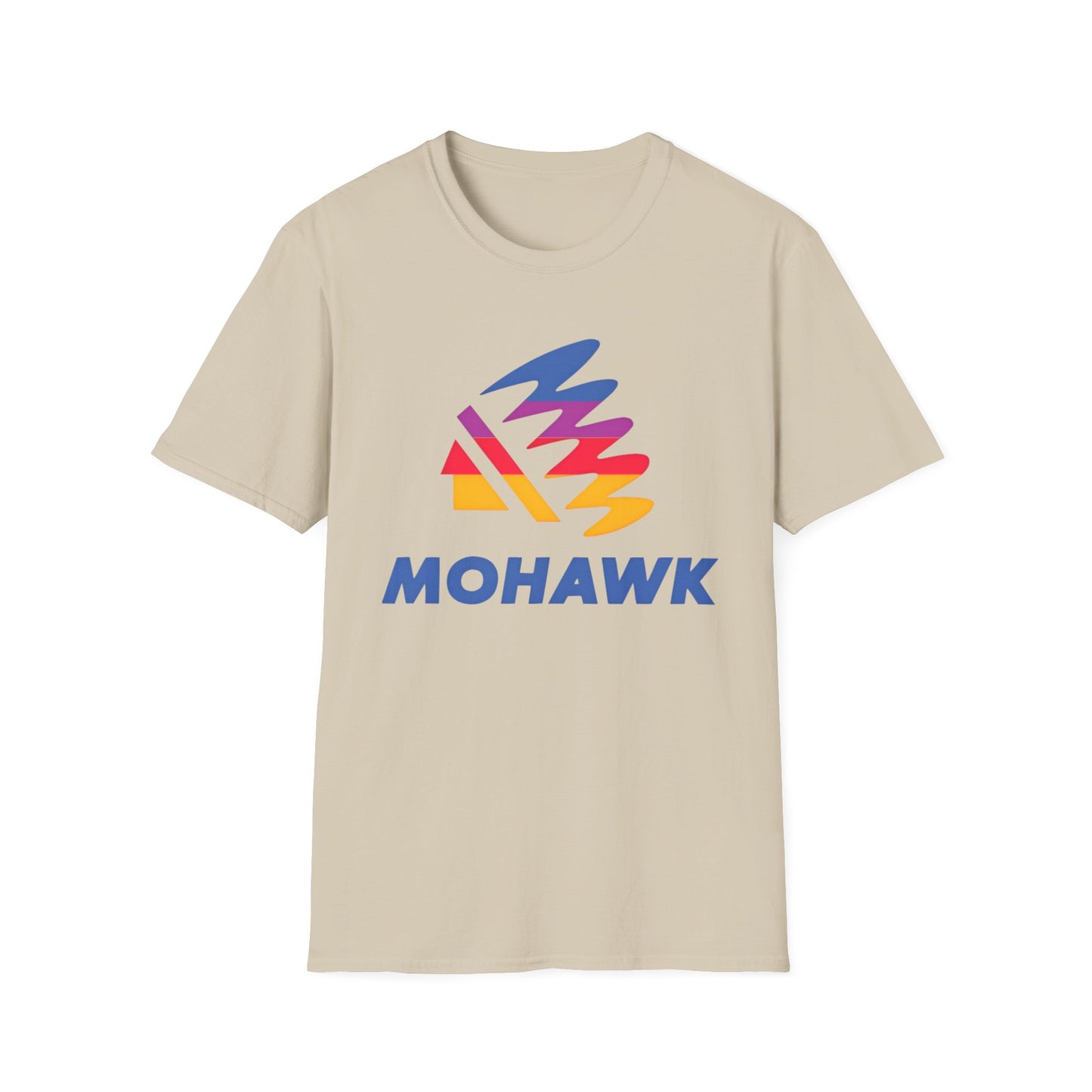mohawk defunct gas station logo tshirt