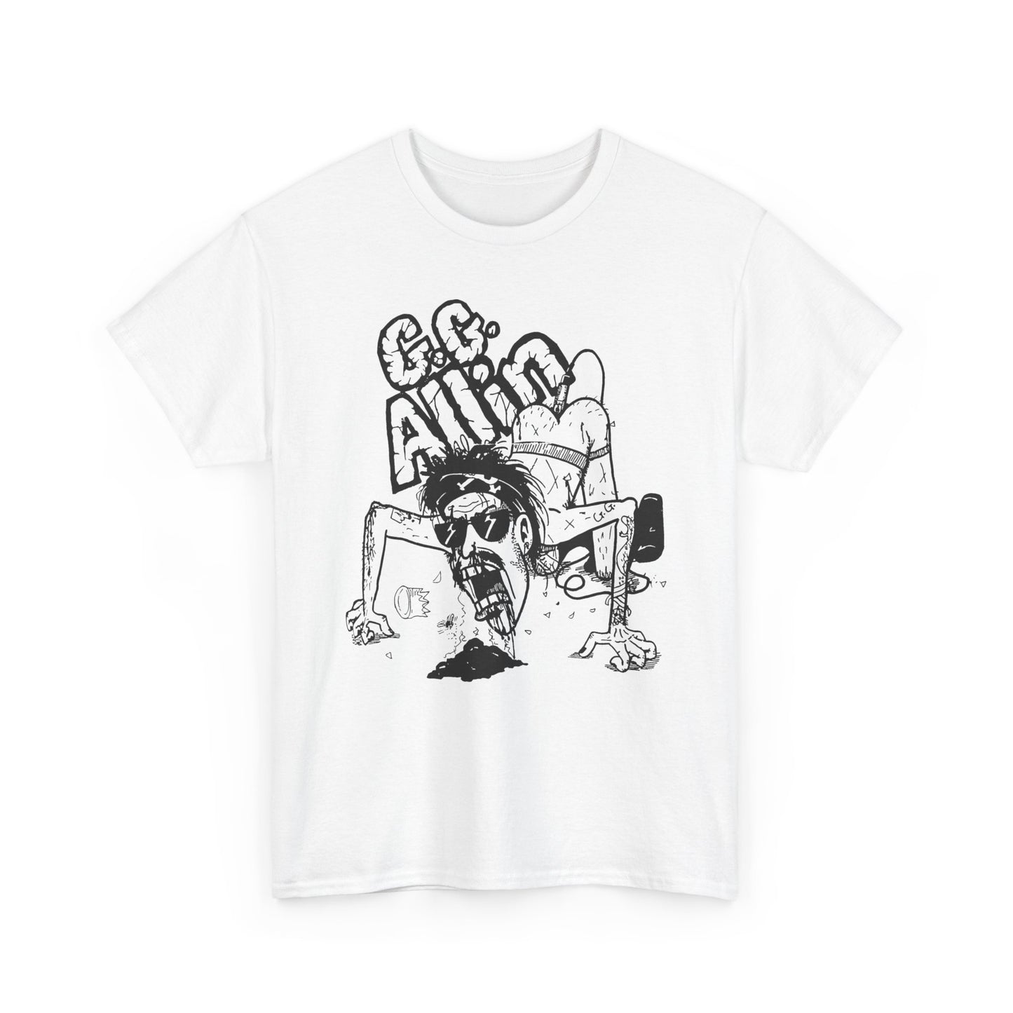 1990s gg allin show poster custom edit tshirt