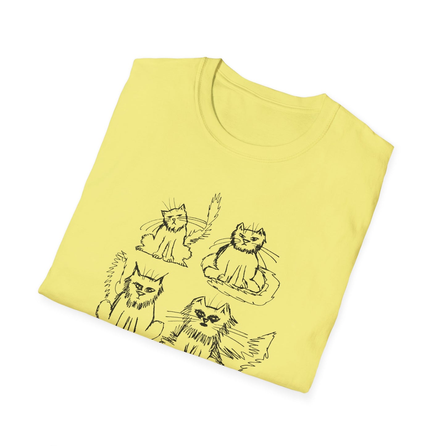 original drawing another six cats tshirt