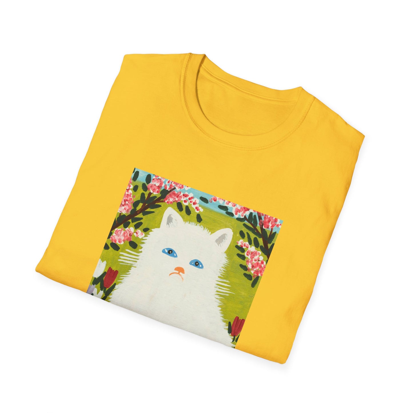 maud lewis canadian folk artist white cat tshirt
