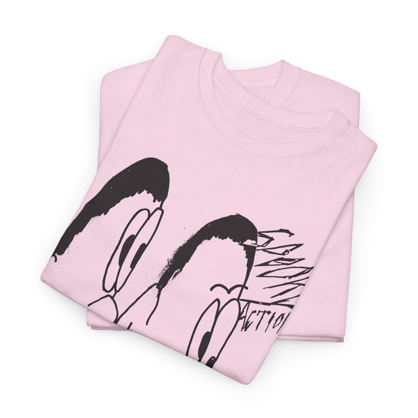 vintage norweigan weird doodle spooky action reproduction tshirt