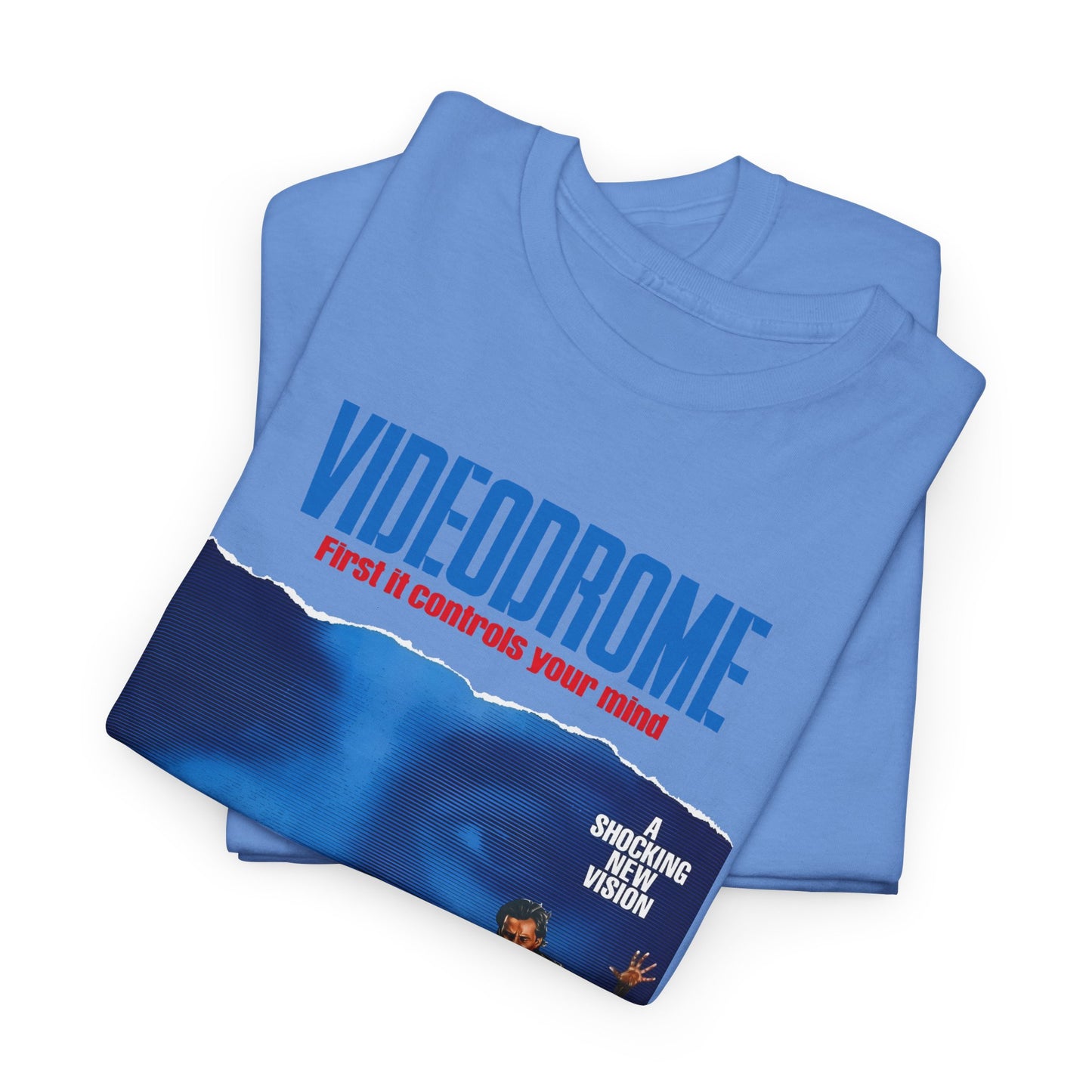 david cronenberg's videodrome 1983 alternate movie poster reproduction tshirt