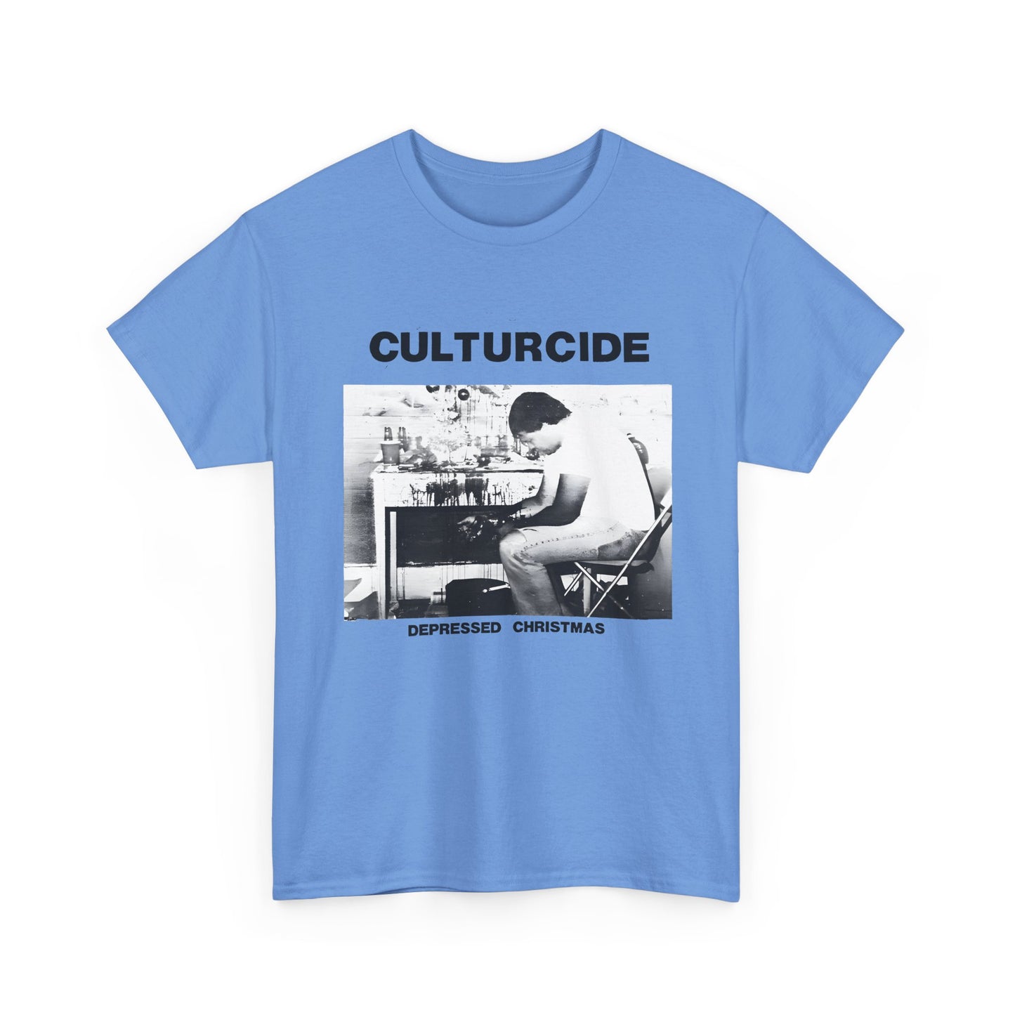 undated outsider music cultureside album depressed christmas reproduction tshirt