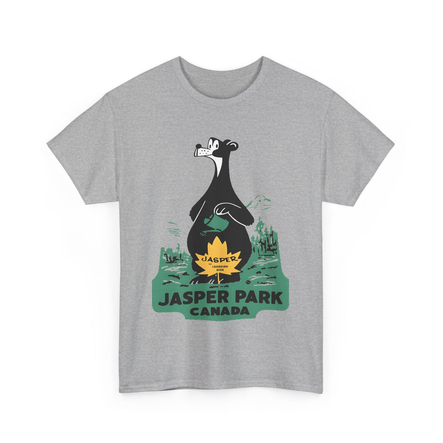 1950s jasper national park patch tshirt