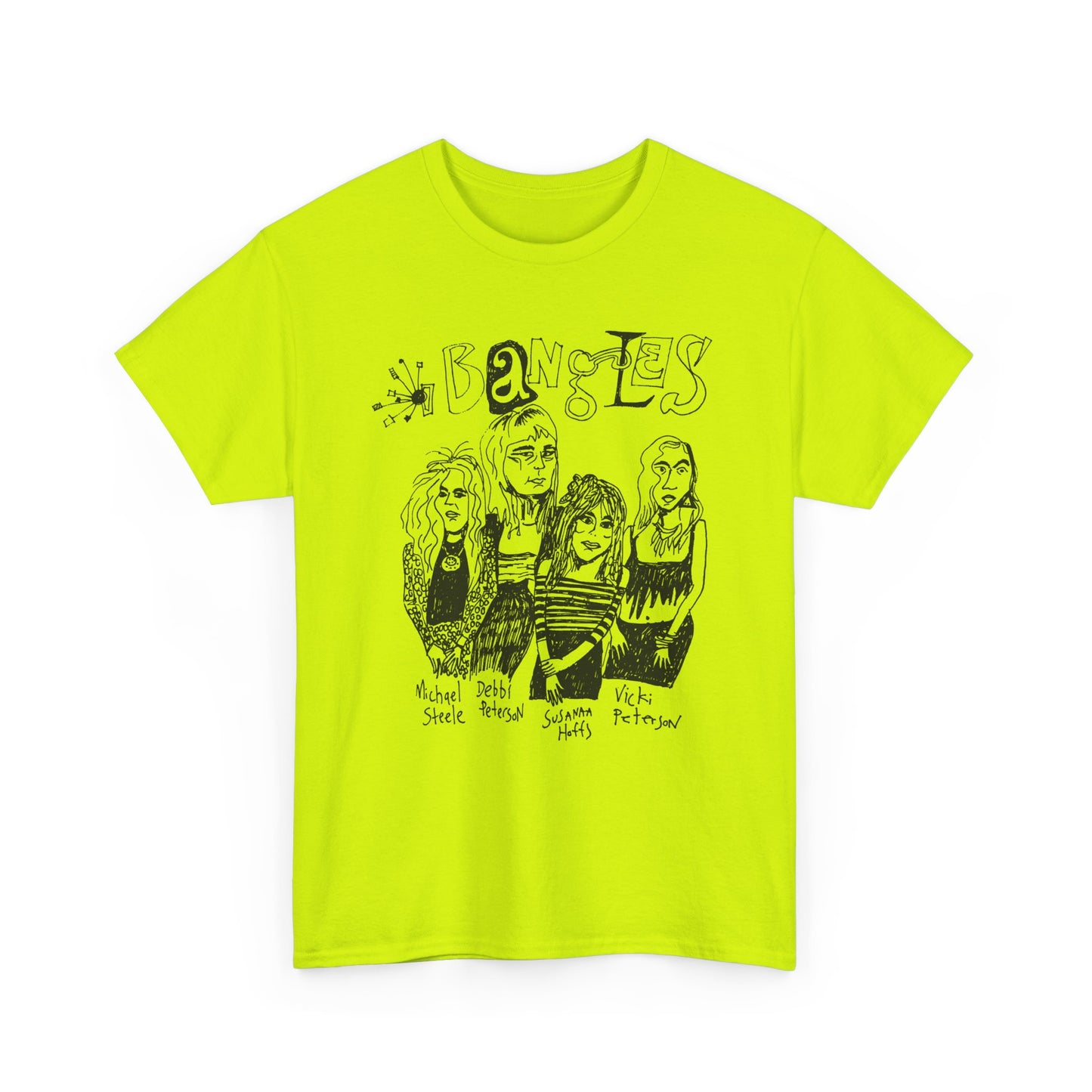 the bangles band original drawing tshirt