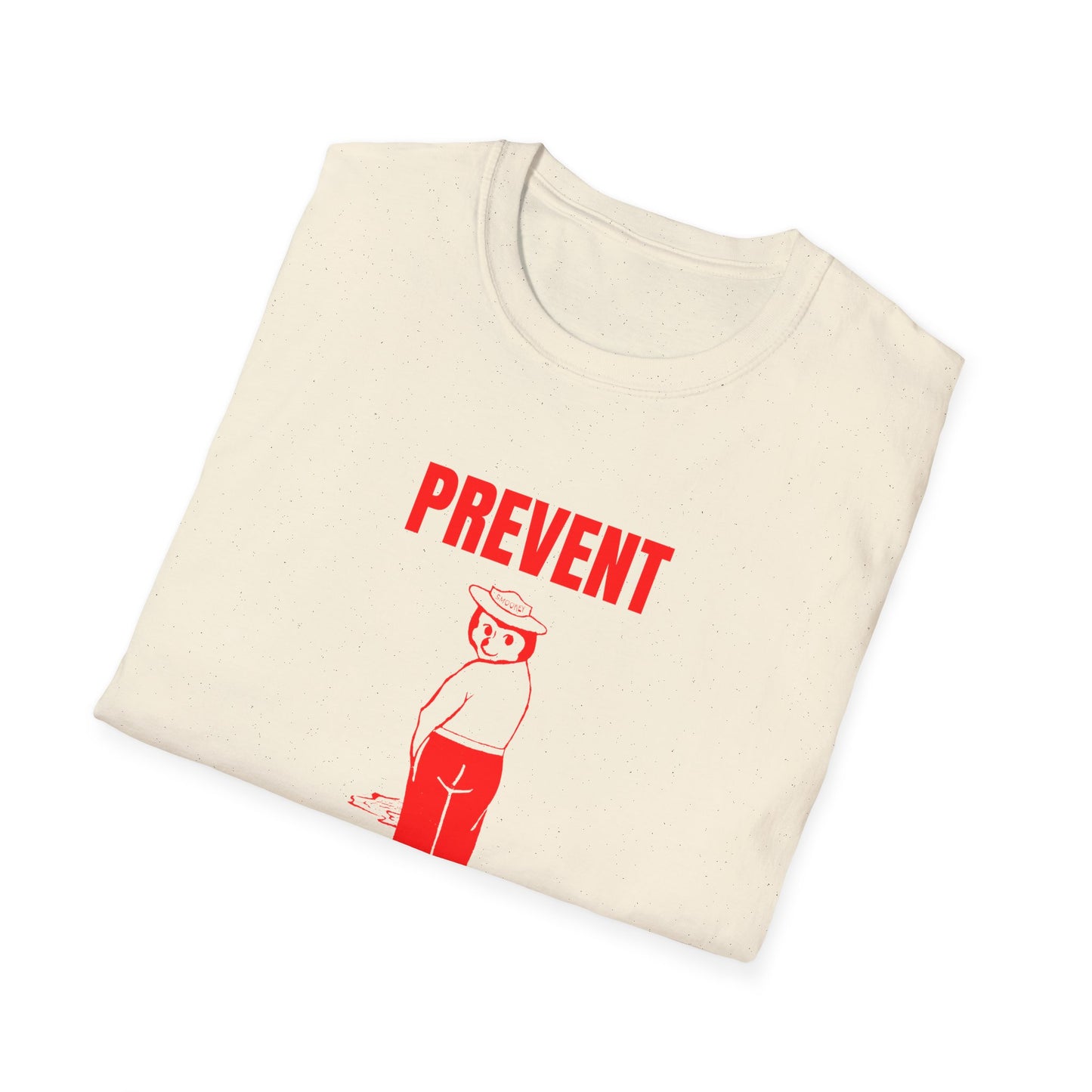 smokey the bear parody 1970s vintage design reproduction red tshirt