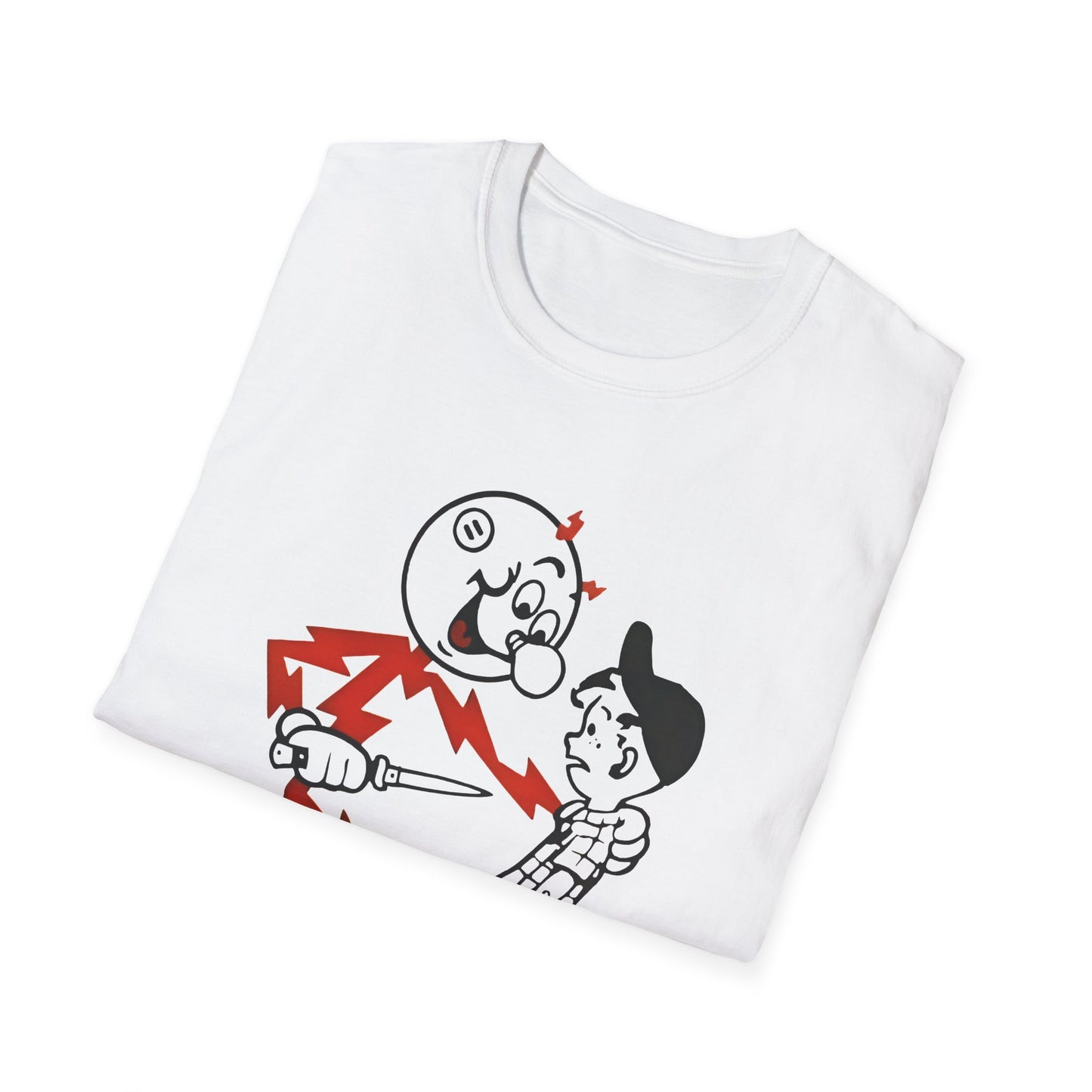 reddy kilowatt electricity will kill you vintage logo reproduction tshirt