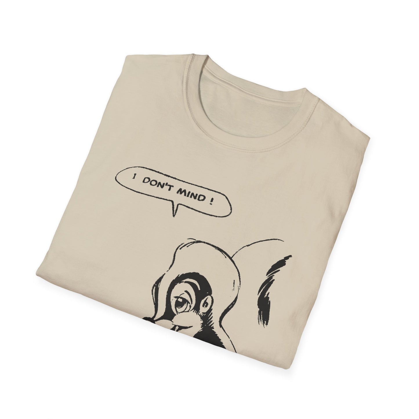 i don't mind cartoon skunk from old comic book tshirt