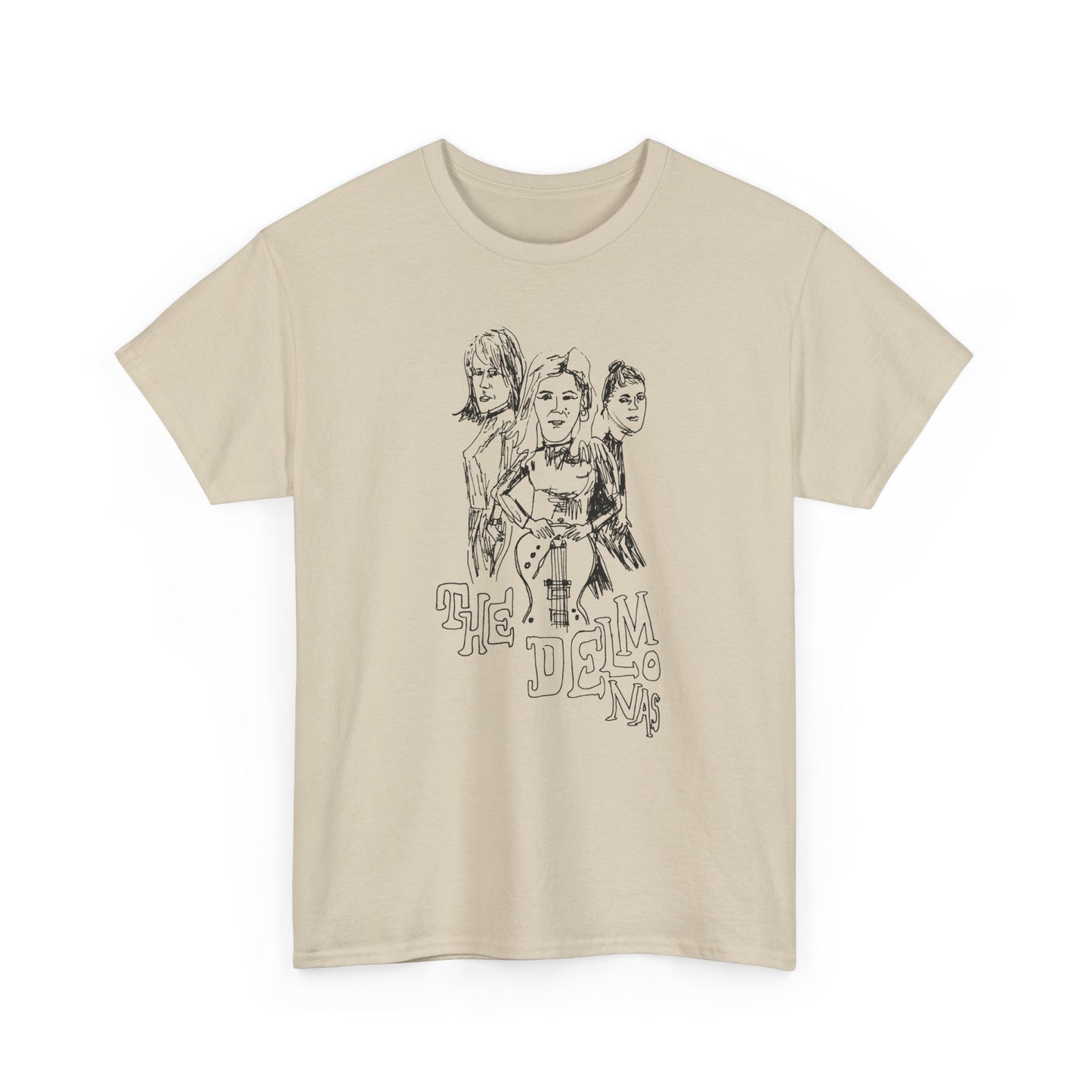 the delmonas medway garage punk fan art sketch tshirt