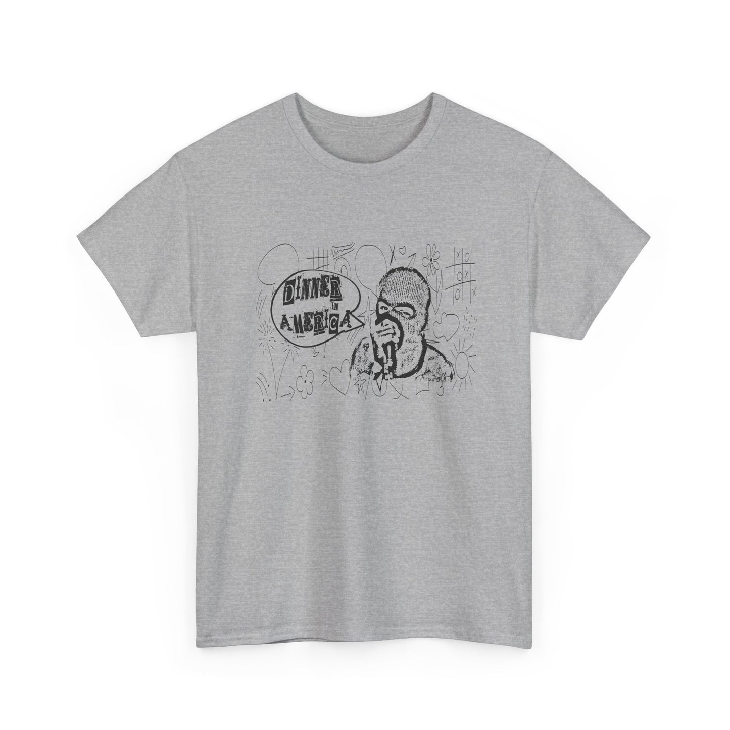 dinner in america john q psyops doodle art fan art tshirt