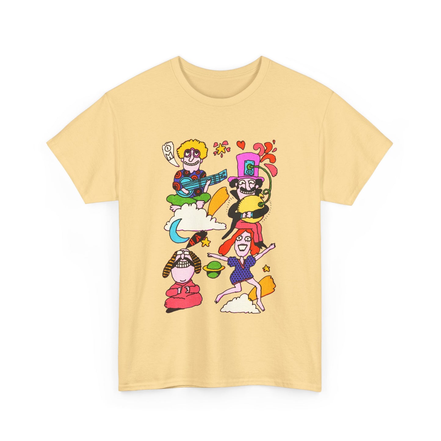 1971 psychedelic mother goose illustration reproduction tshirt