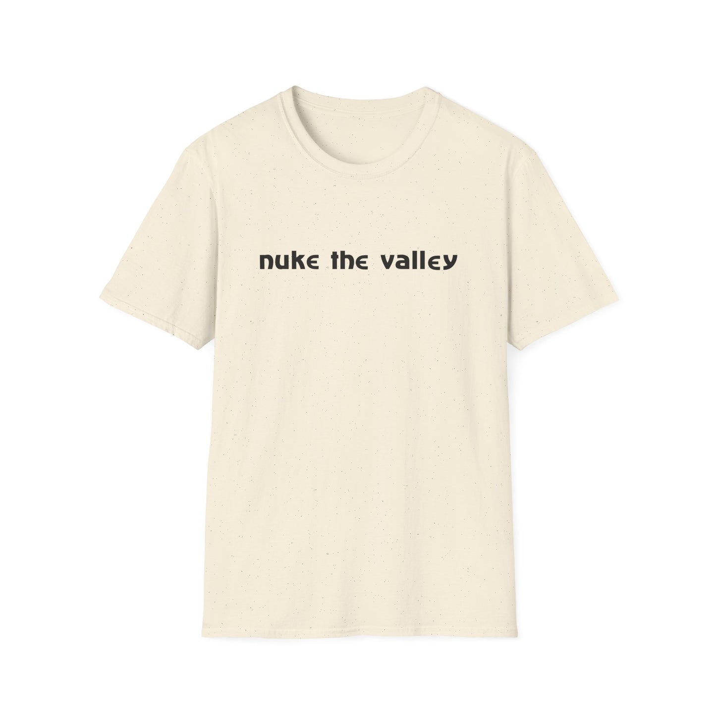 80s slogan nuke the valley tshirt