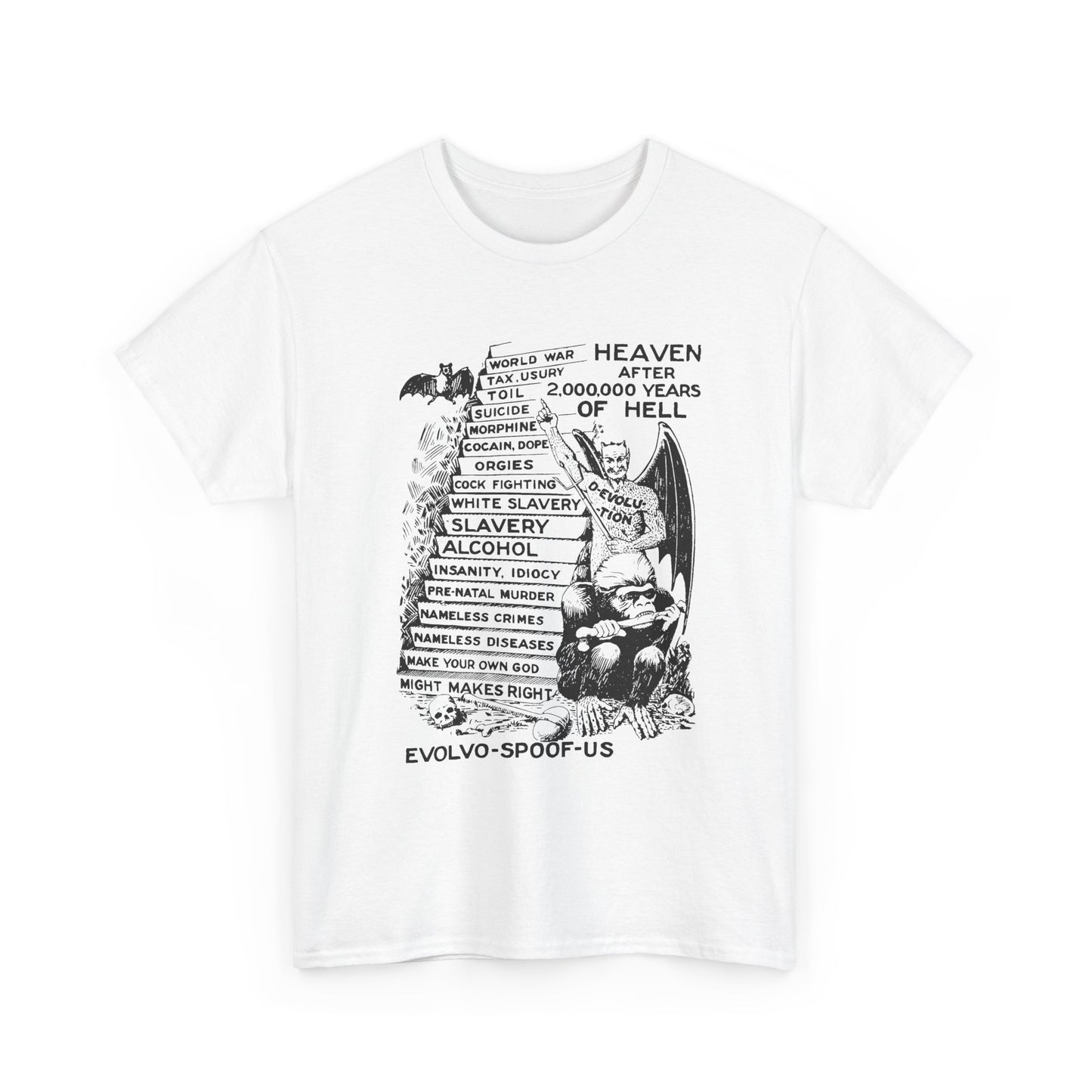 jocko-homo heavenbound b. h. shadduck 1925 religious pamphlet page six tshirt