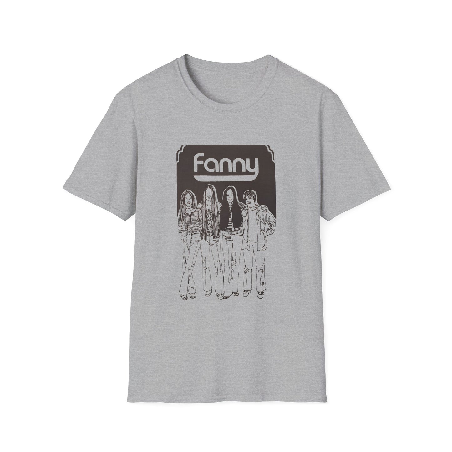 1970s rock n roll band fanny show poster tshirt