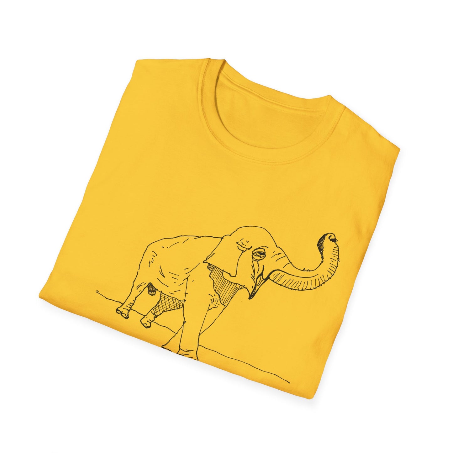 original drawing elephant kicks heroin habit reference to xiguang the elephant tshirt