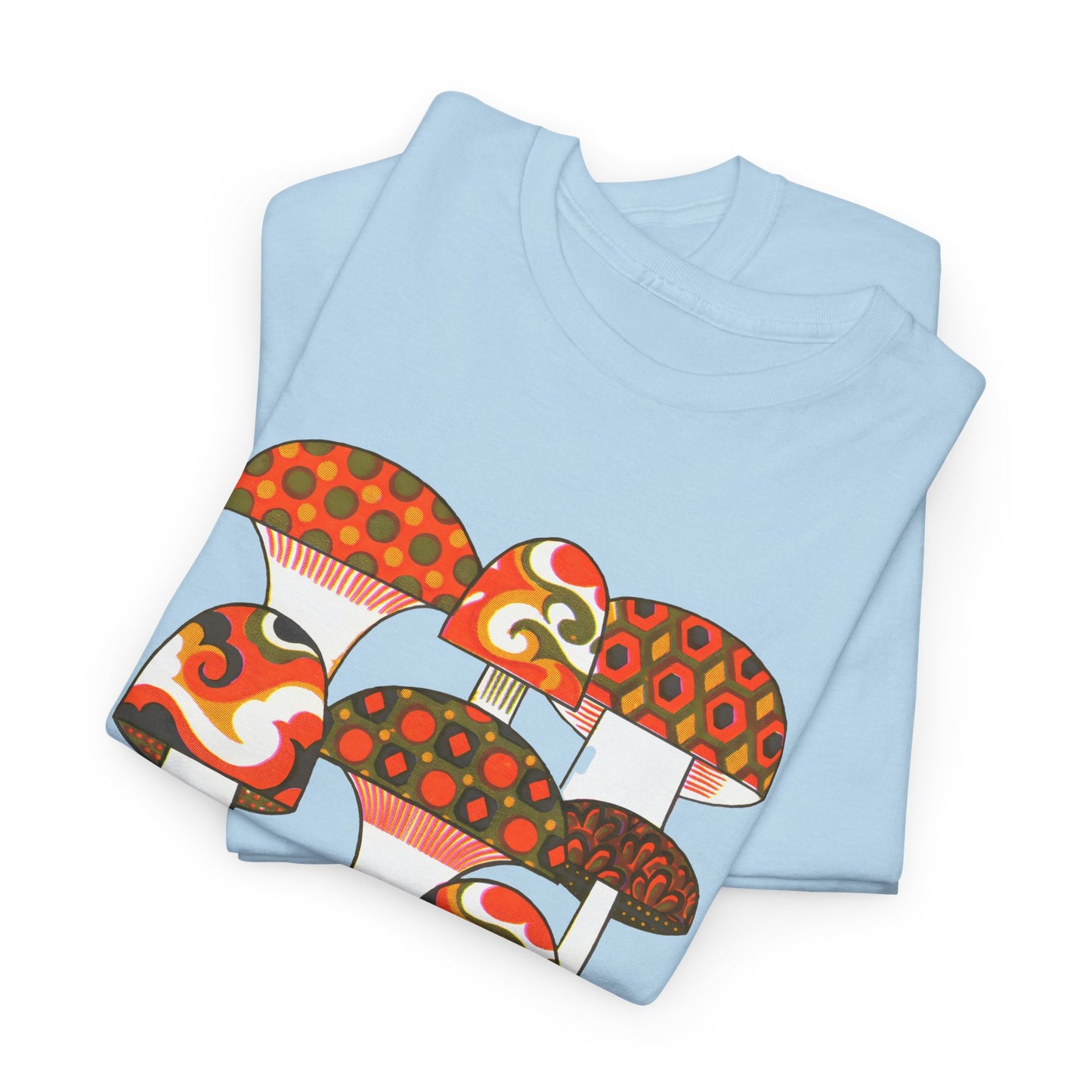 1970s mushrooms by george briard tshirt