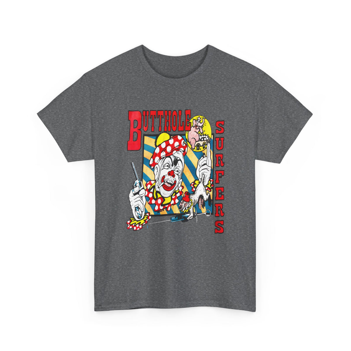 vintage butthole surfers kozik art stretched reproduction tshirt