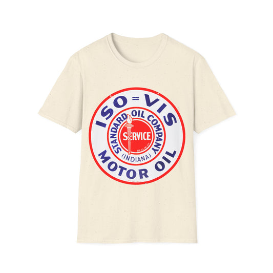 standard oil company motor oil logo tshirt