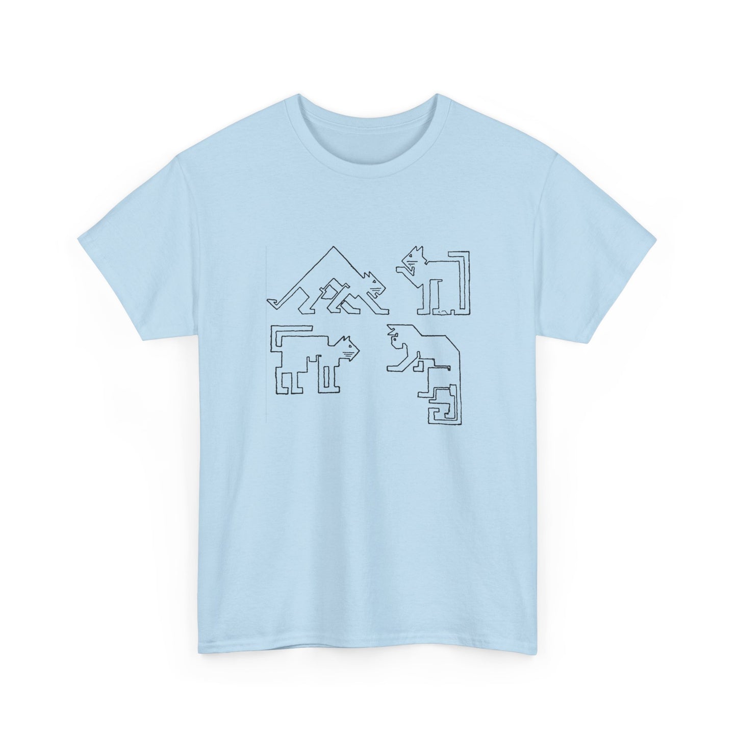 1910 ernest allen batchelder draw a cat using only straight lines reproduction tshirt