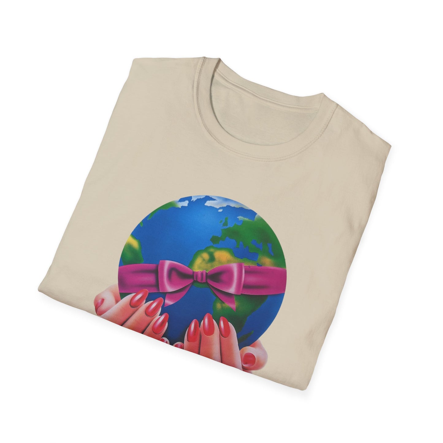 1980s graphic from a greeting card i'd give you the world tshirt