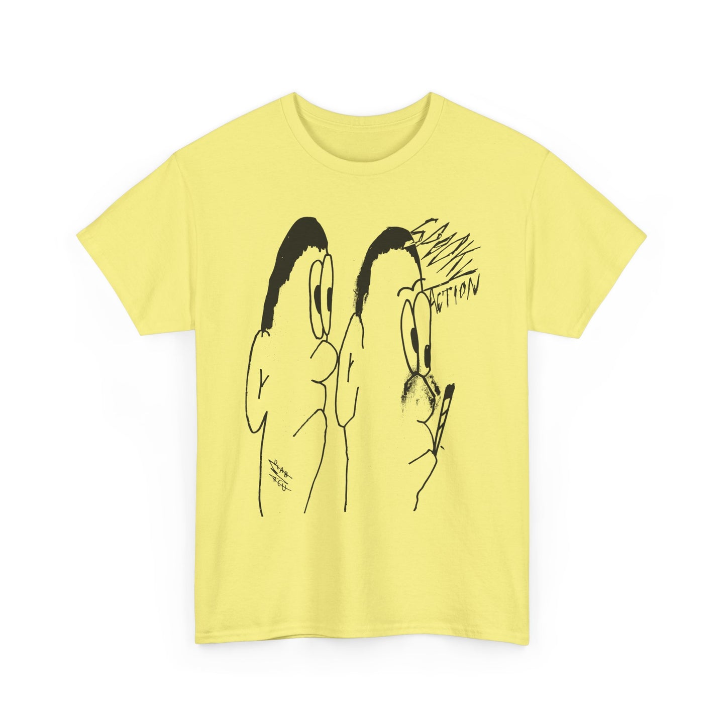 vintage norweigan weird doodle spooky action reproduction tshirt