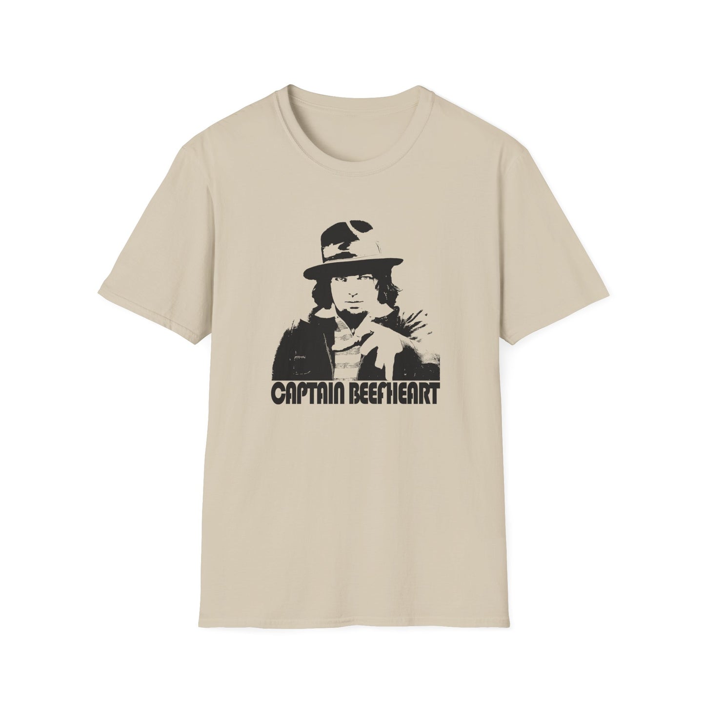 captain beefheart without the trout mask black stencil tshirt