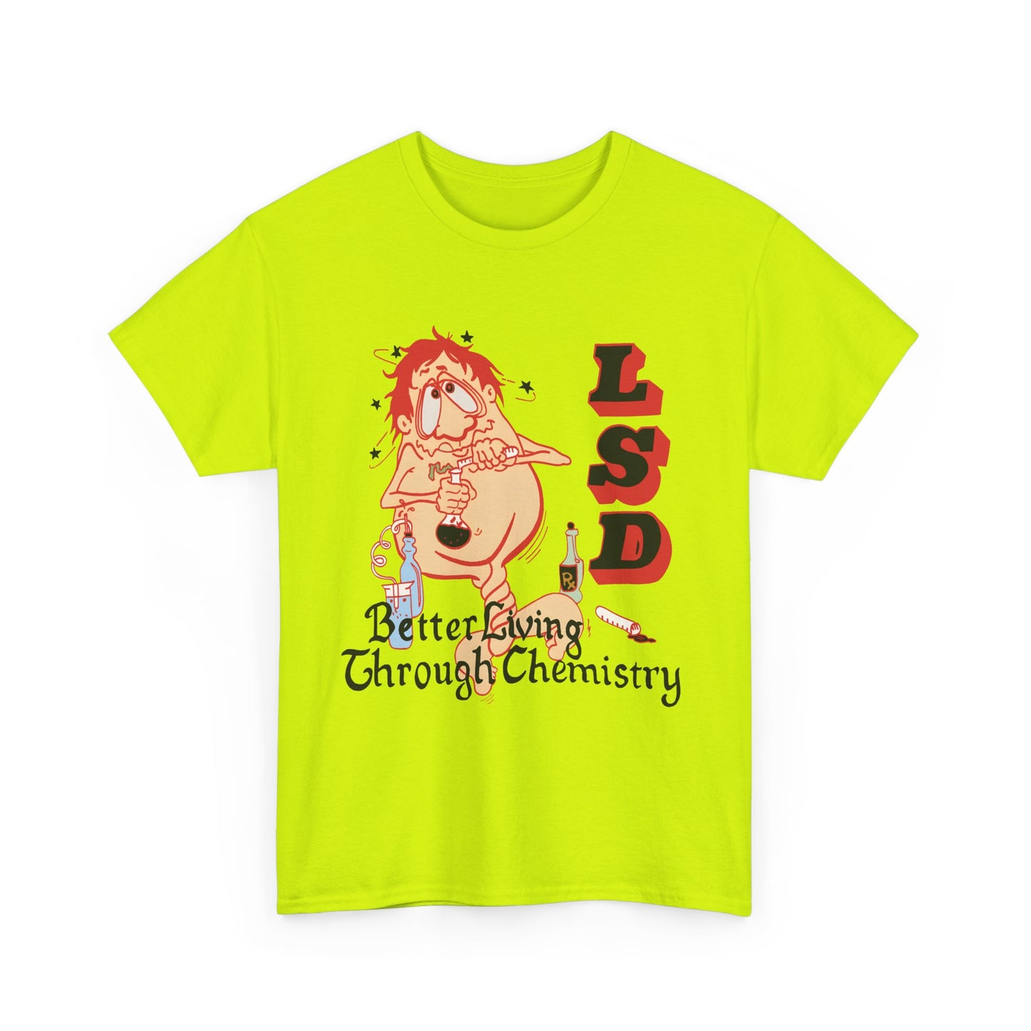 1967 better living through chemistry lsd graphic reproduction tshirt