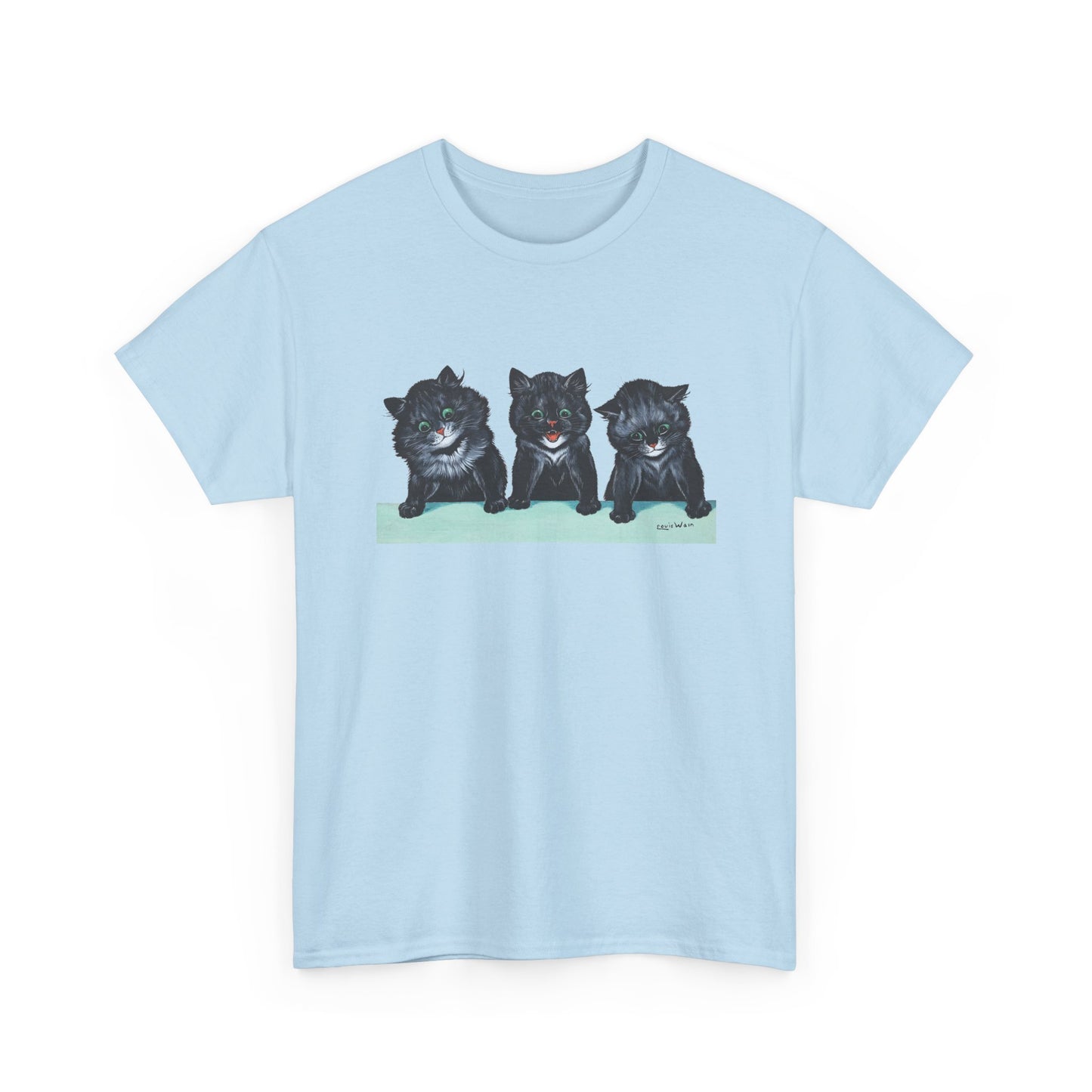 louis wain anthropomorphised cat painting 3 black cats