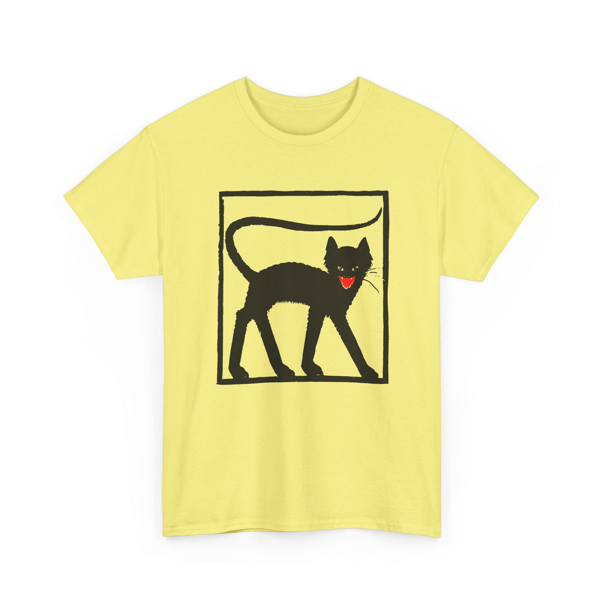 1925 black cat woodcut print by wiktoria gorynska tshirt