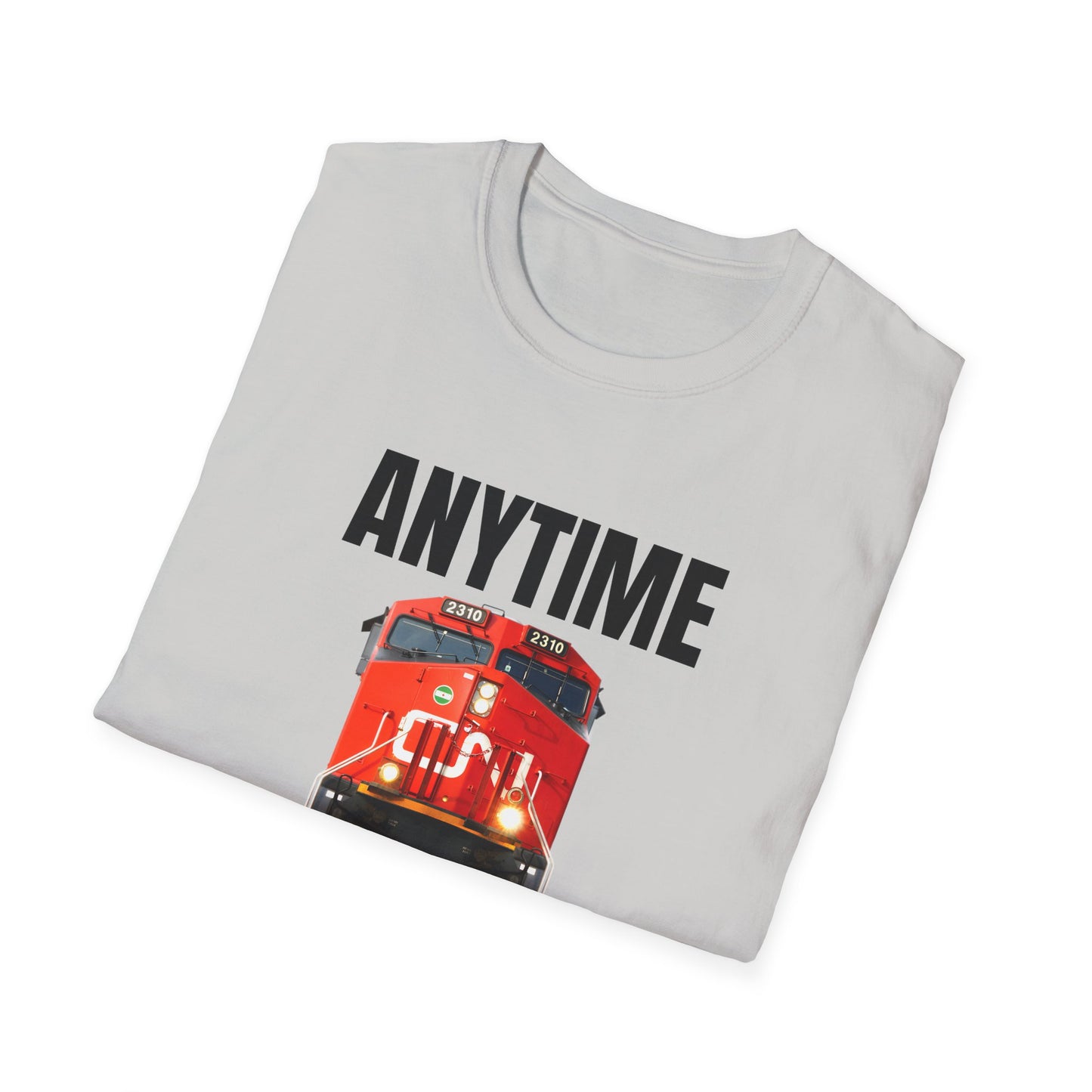 cn rail anytime is train time tshirt