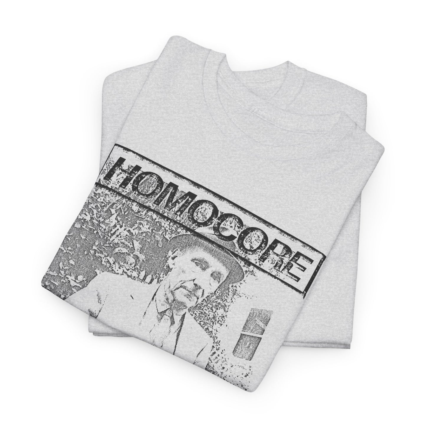 1988 homocore zine cover with william burroughs custom edit tshirt