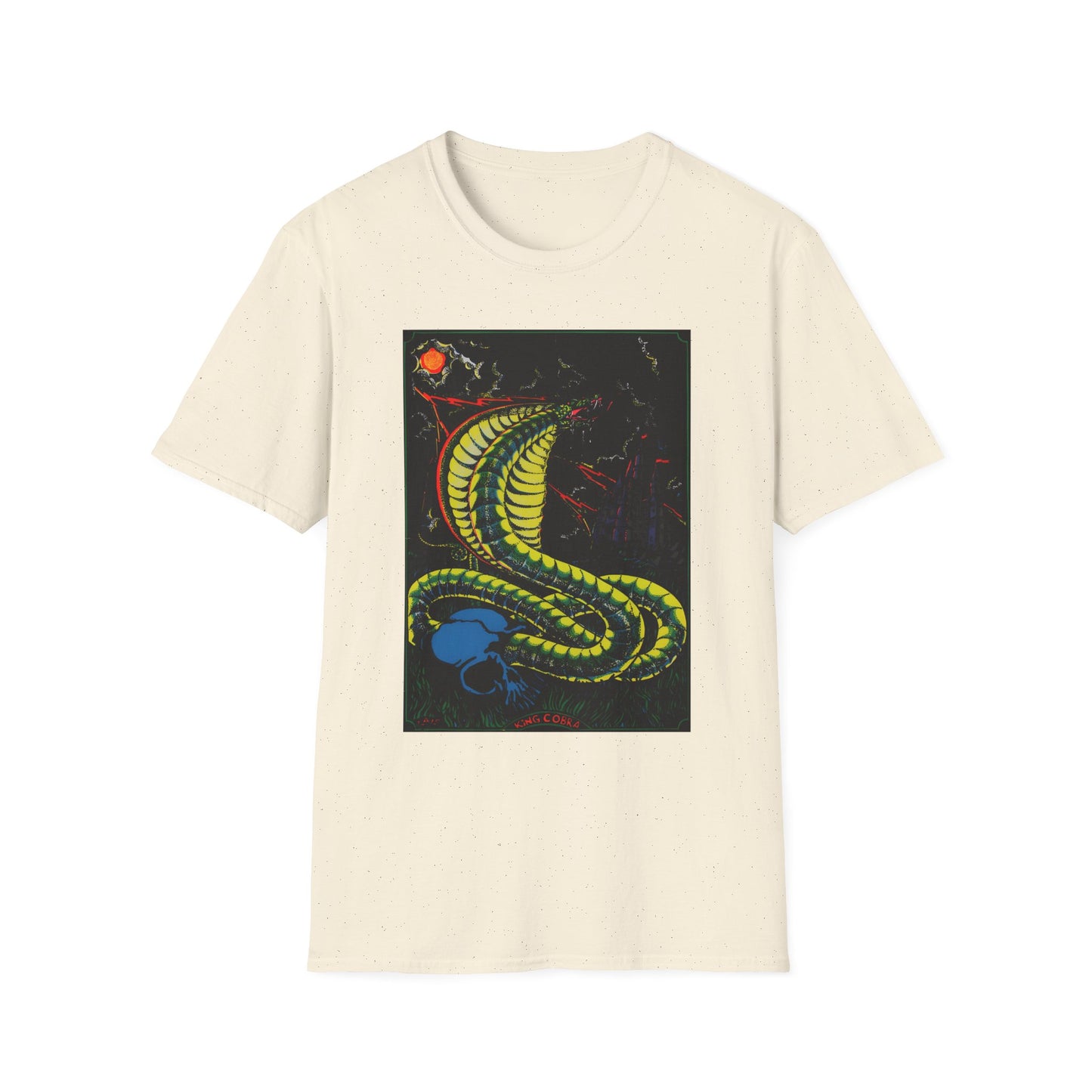 1974 king cobra psychedelic black light poster tshirt