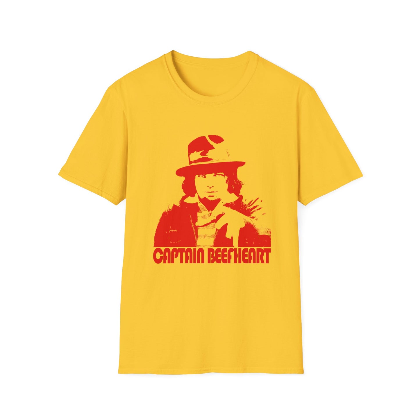 captain beefheart without the trout mask red stencil tshirt