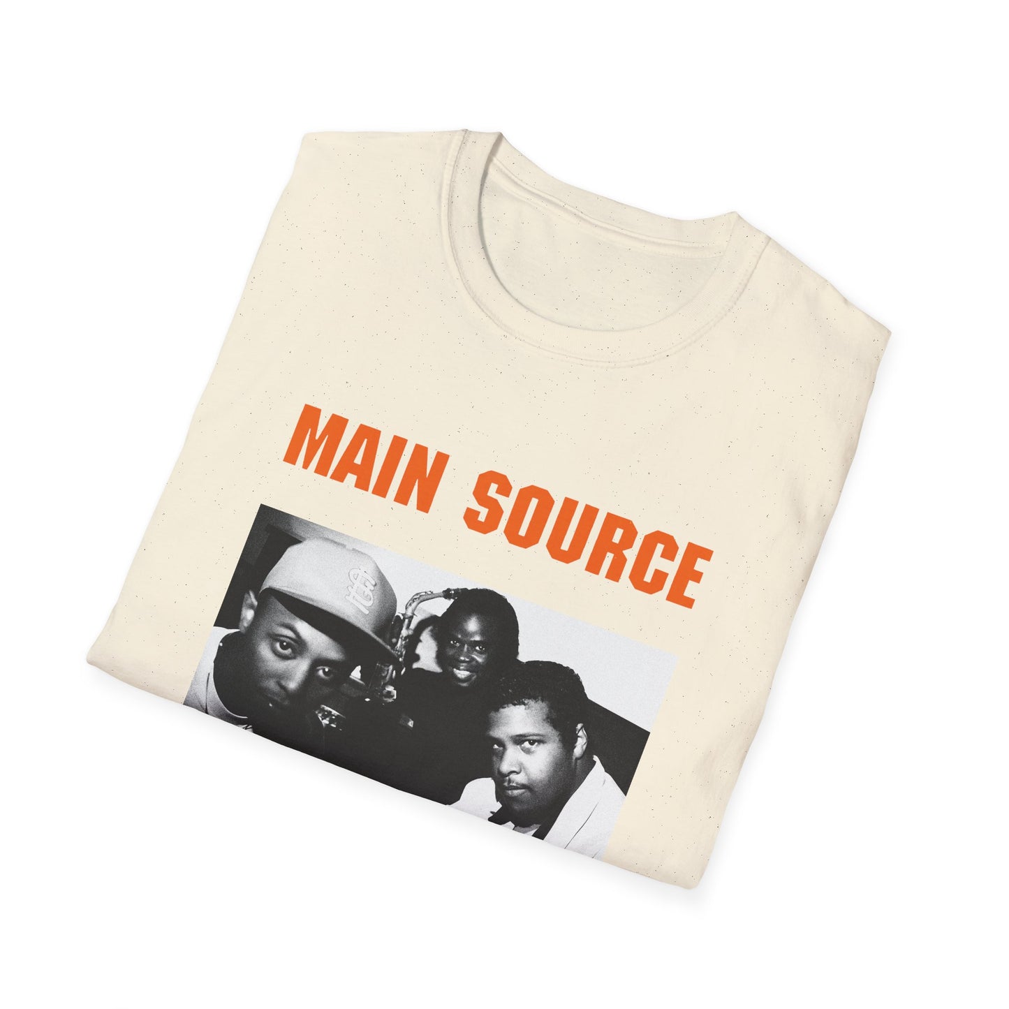 main source 90s hip hop legends photo on the couch tshirt