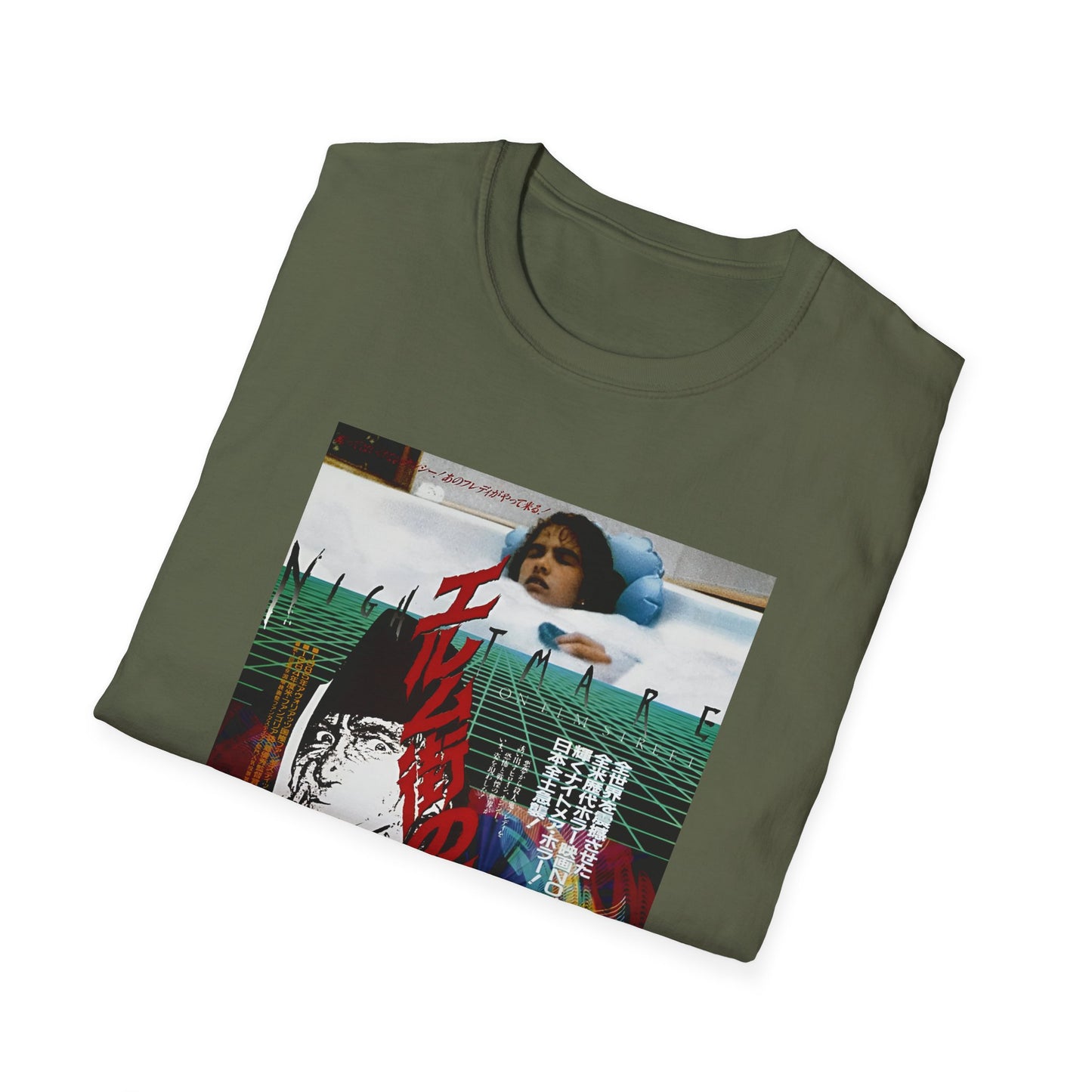 1986 japanese movie poster for nightmare on elm street 1984 tshirt