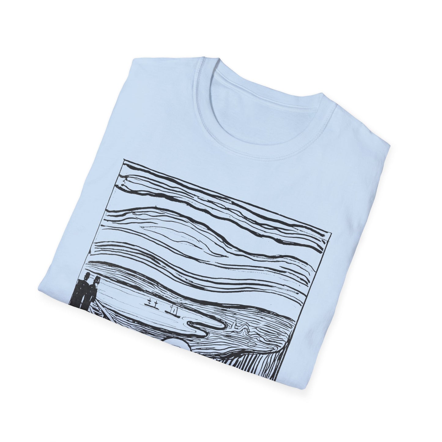 1895 lithography print of the scream by edvard munch tshirt