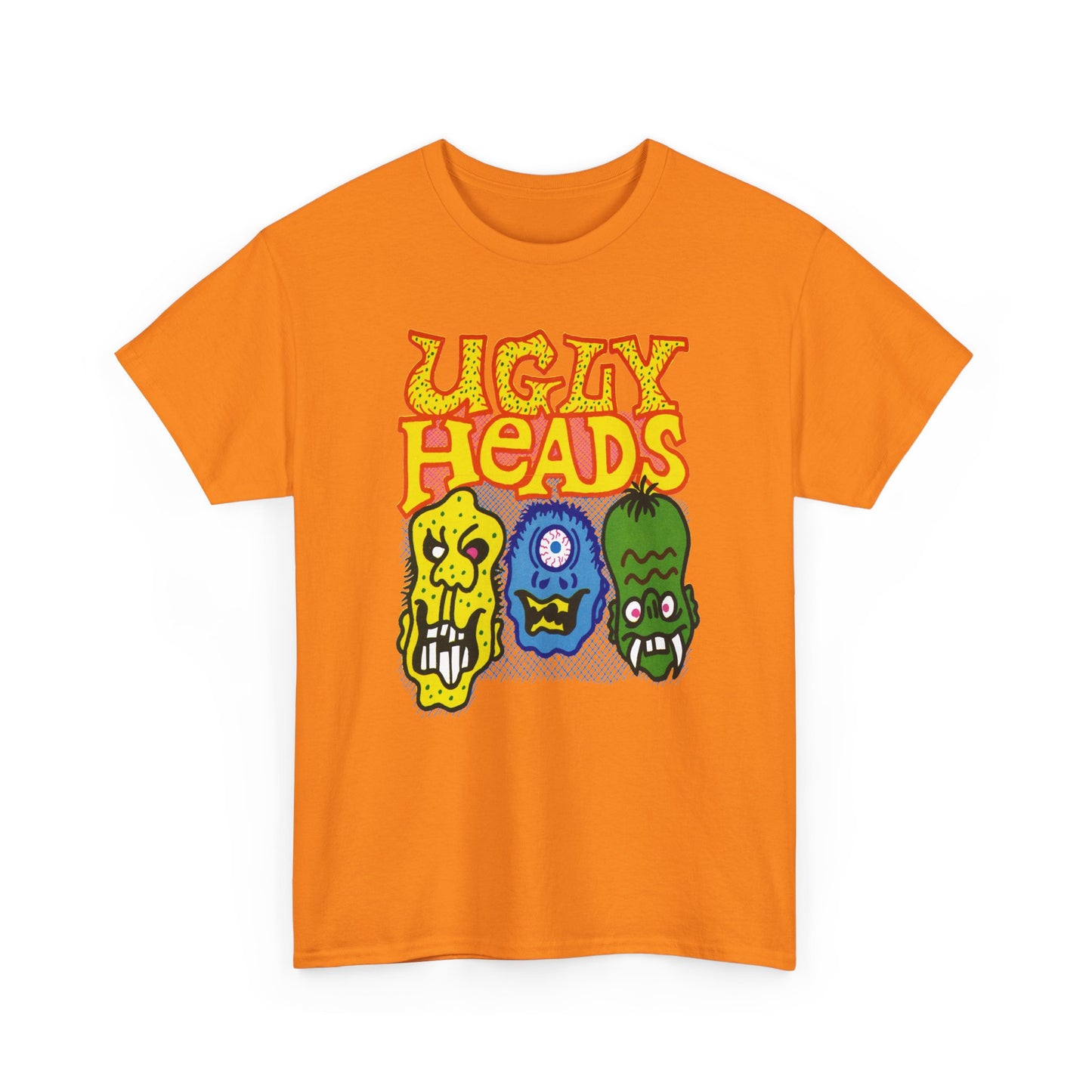 vintage american bubblegum graphic ugly heads reproduction tshirt
