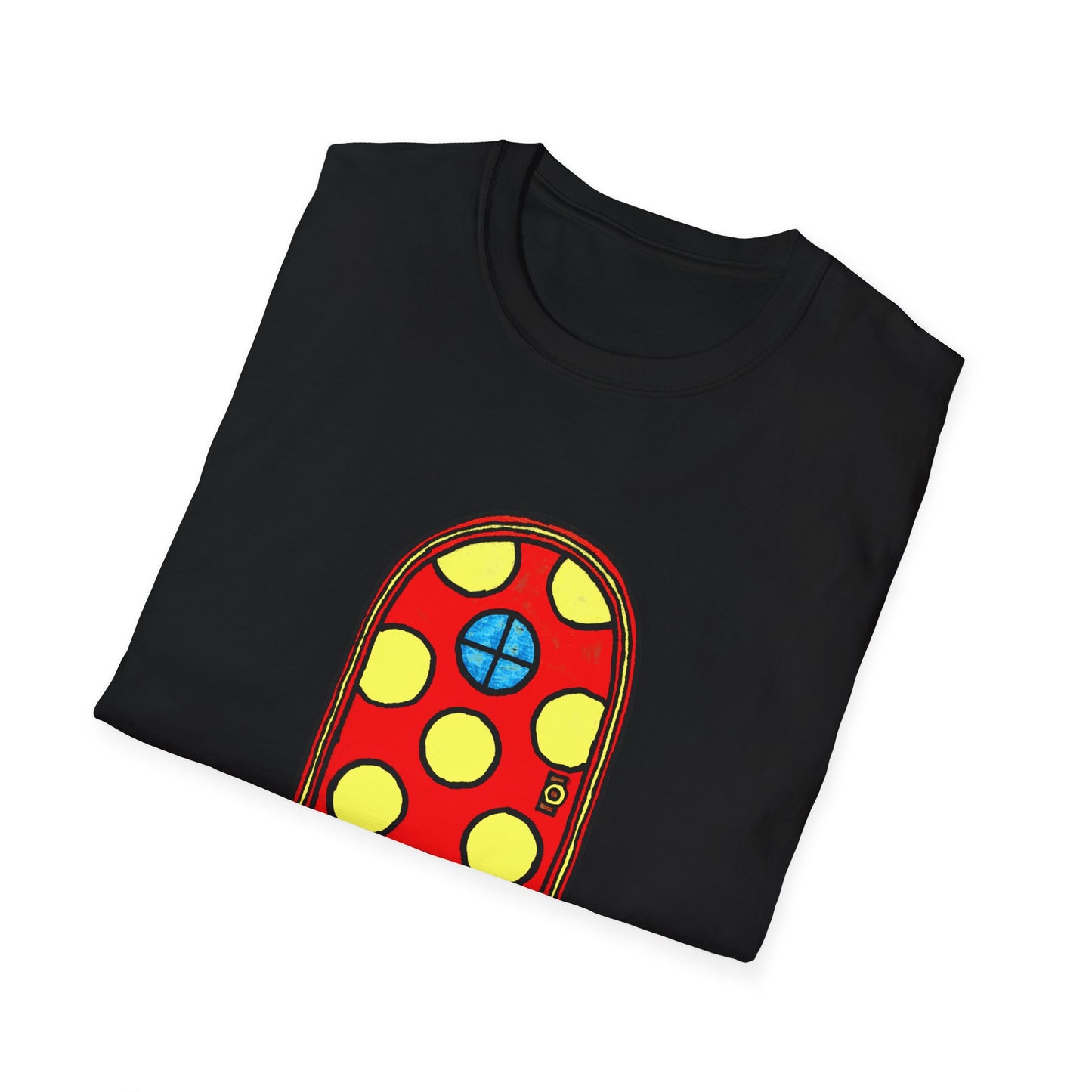 polka dot door original drawing tshirt