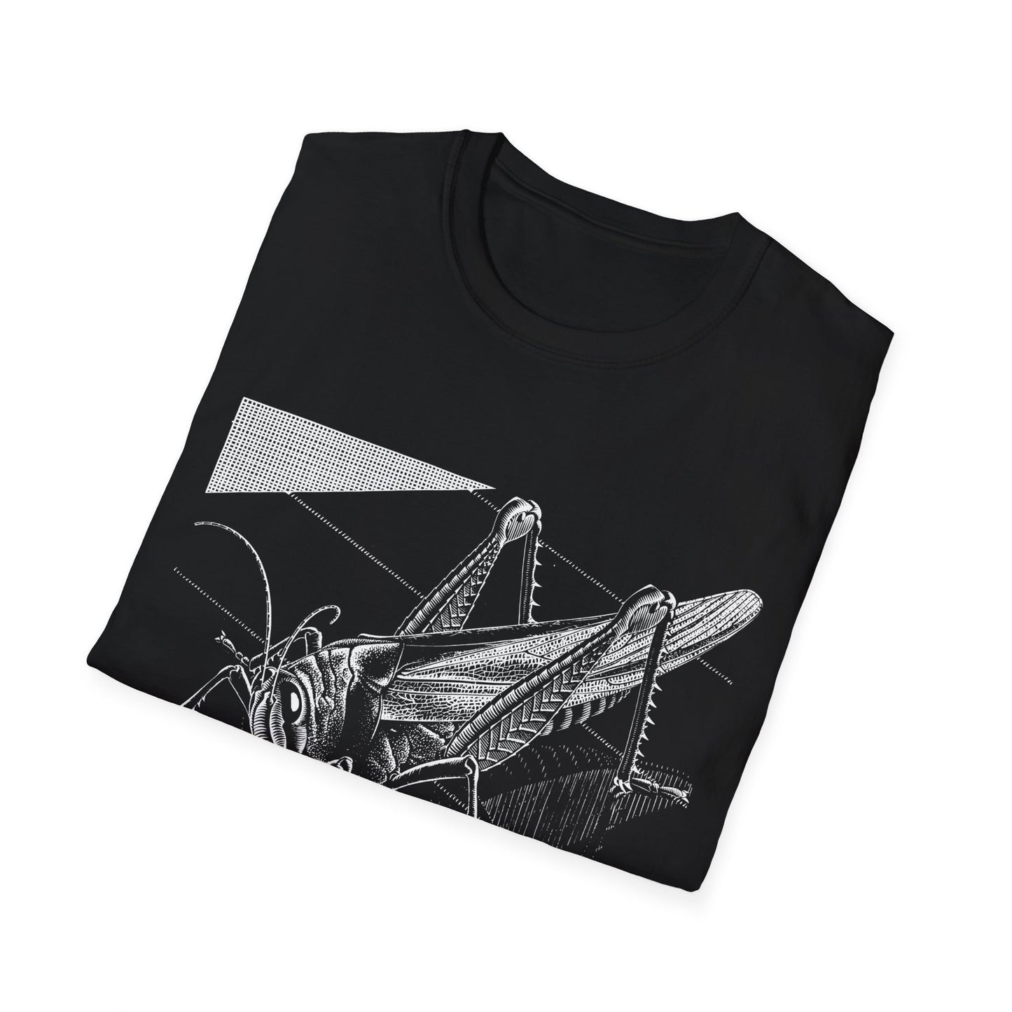 1935 m.c escher grasshopper wood engraving dark tshirt